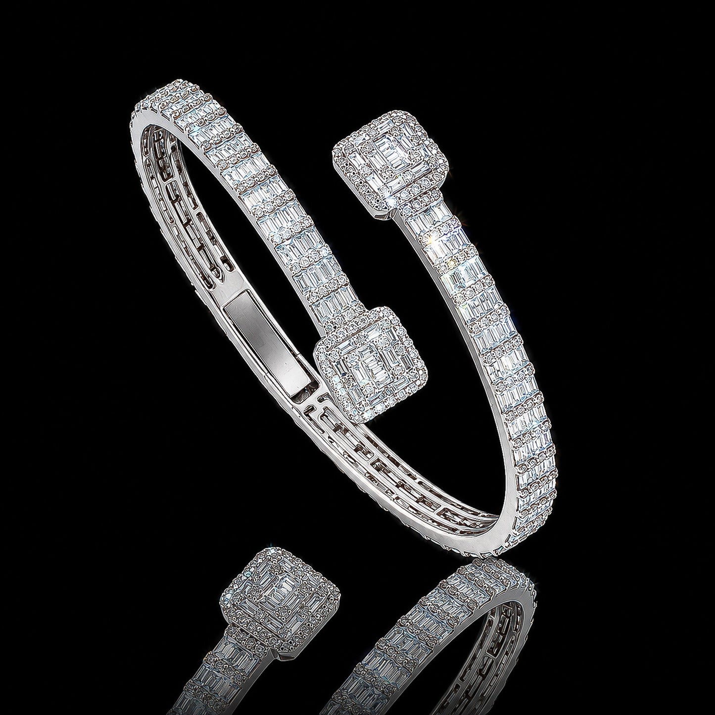 IGI Certified Lab Grown Diamond Pavé Tennis Bracelet — 14K/18K Solid Gold, 12.73 Carat