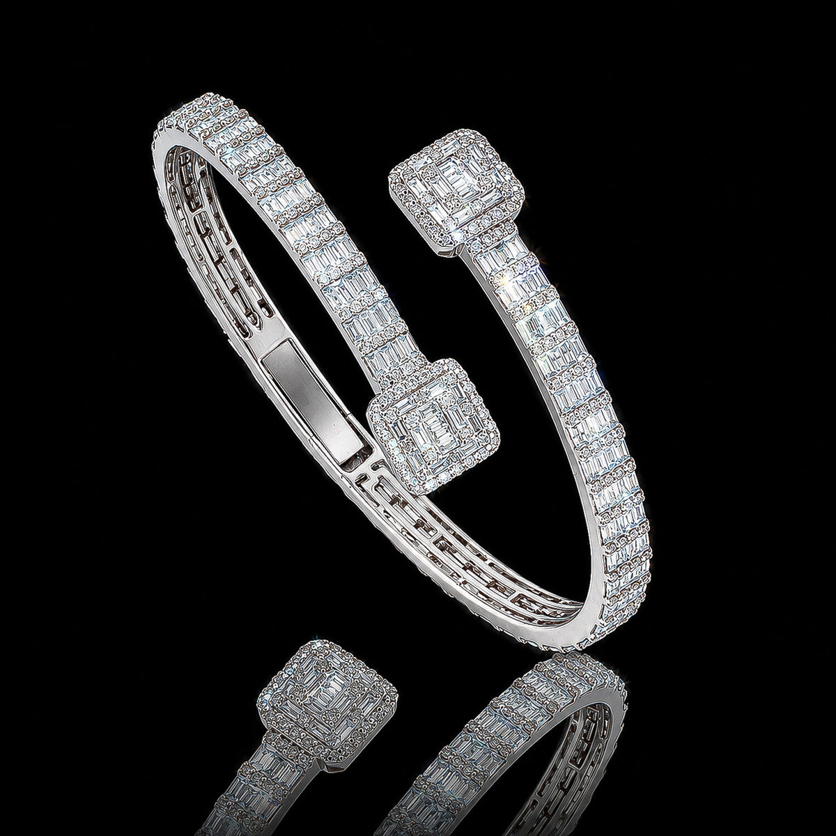 IGI Certified Lab Grown Diamond Pavé Tennis Bracelet — 14K/18K Solid Gold, 12.73 Carat