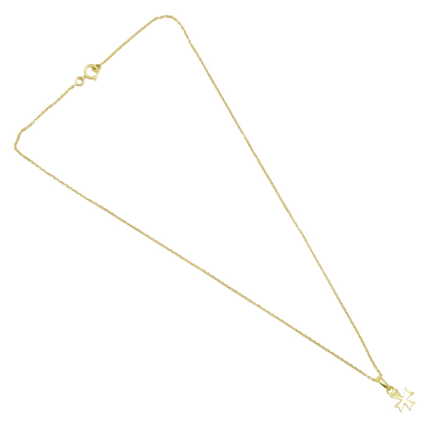 IGI Certified Lab Grown Diamond Fancy-Cut Solitaire Pendant Necklace — 18K Solid Gold, Adjustable Chain