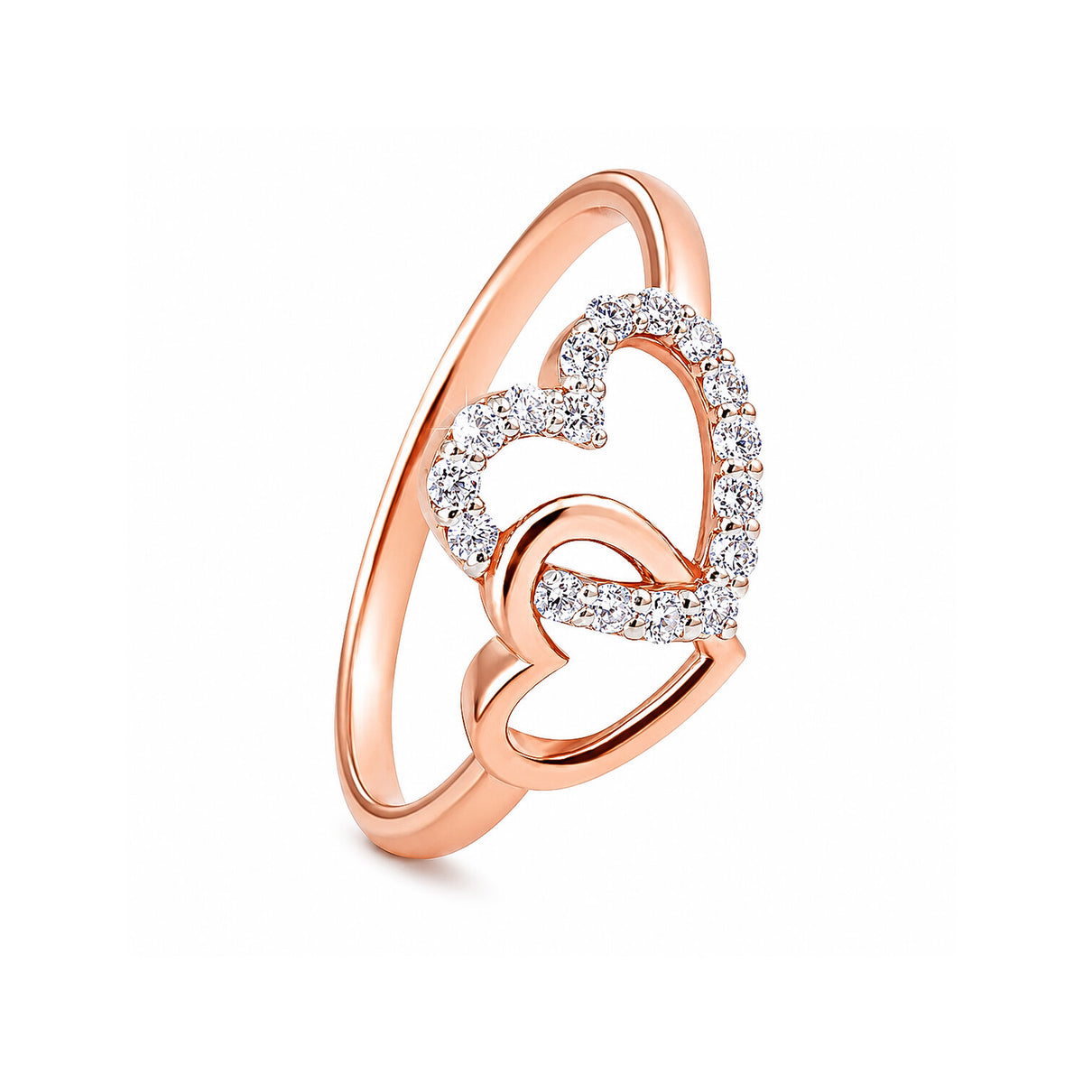 IGI Certified Lab Grown Diamond 0.25ct Round Pavé Halo Ring — 18K Solid Gold