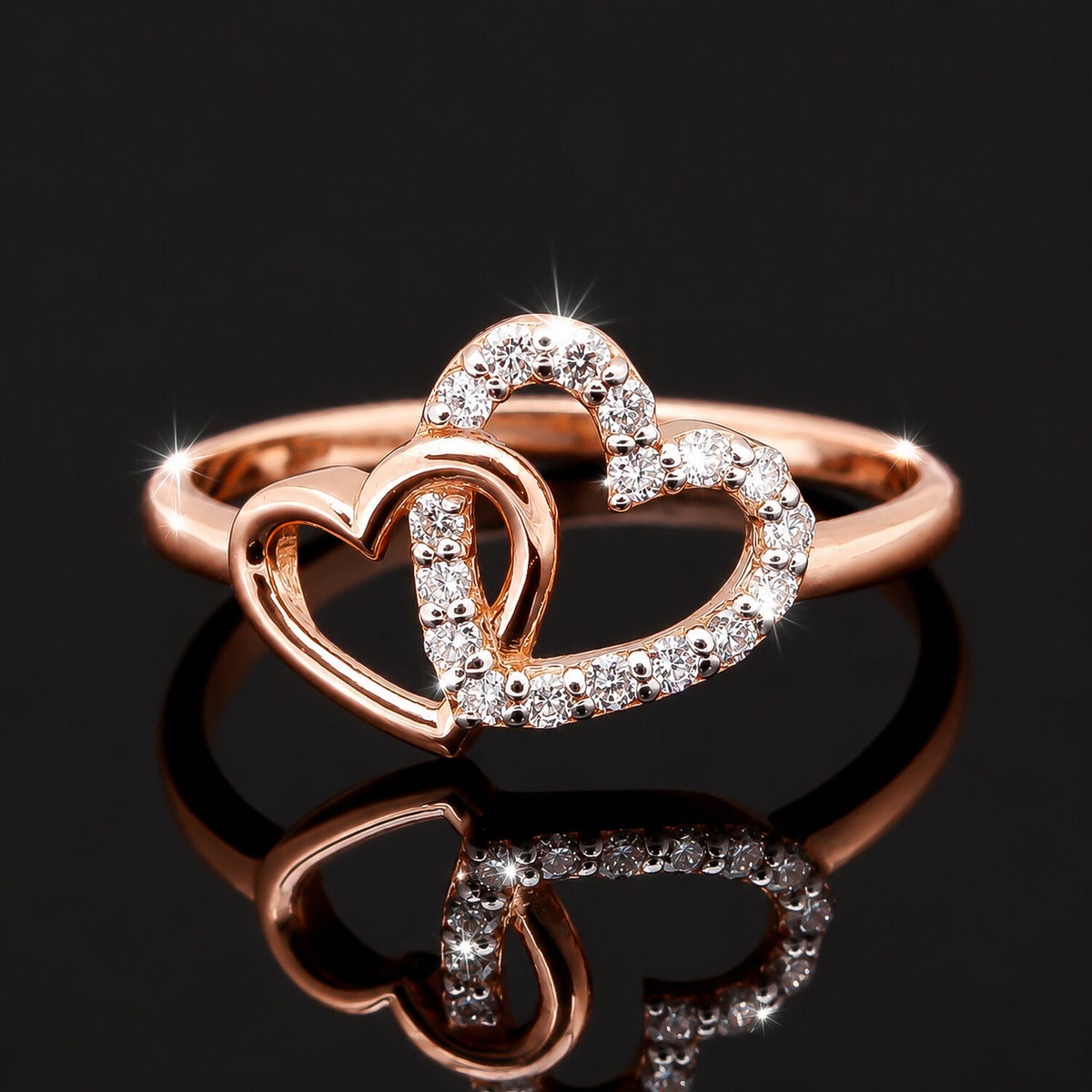 IGI Certified Lab Grown Diamond 0.25ct Round Pavé Halo Ring — 18K Solid Gold