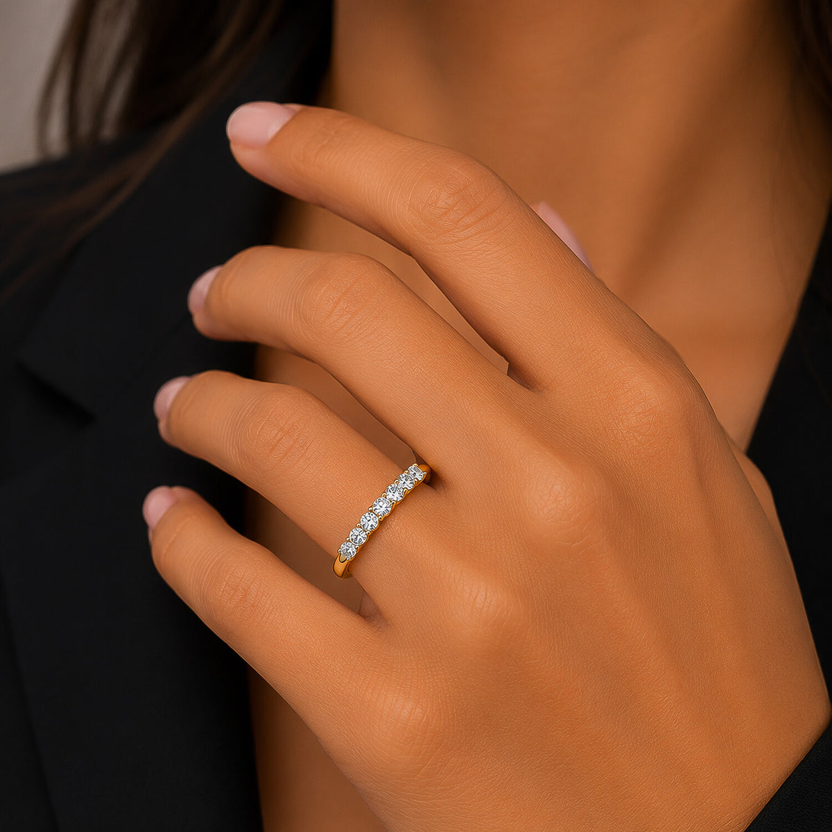 IGI Certified Lab Grown Diamond Round-Cut Solitaire Ring — 14K/18K Solid Gold