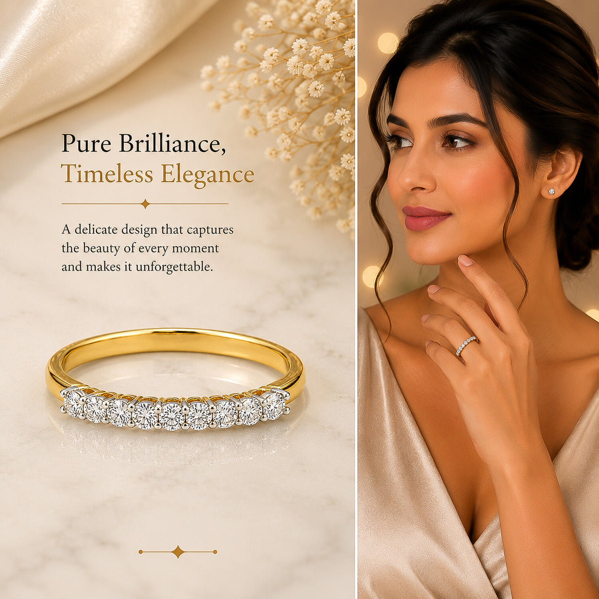 IGI Certified Lab Grown Diamond Round-Cut Solitaire Ring — 14K/18K Solid Gold