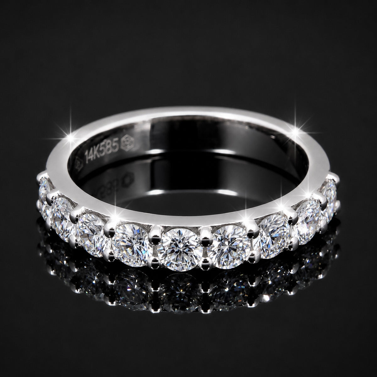 IGI Certified Lab Grown Diamond Round Cluster Ring, 0.18ct tw — 14K/18K Solid Gold