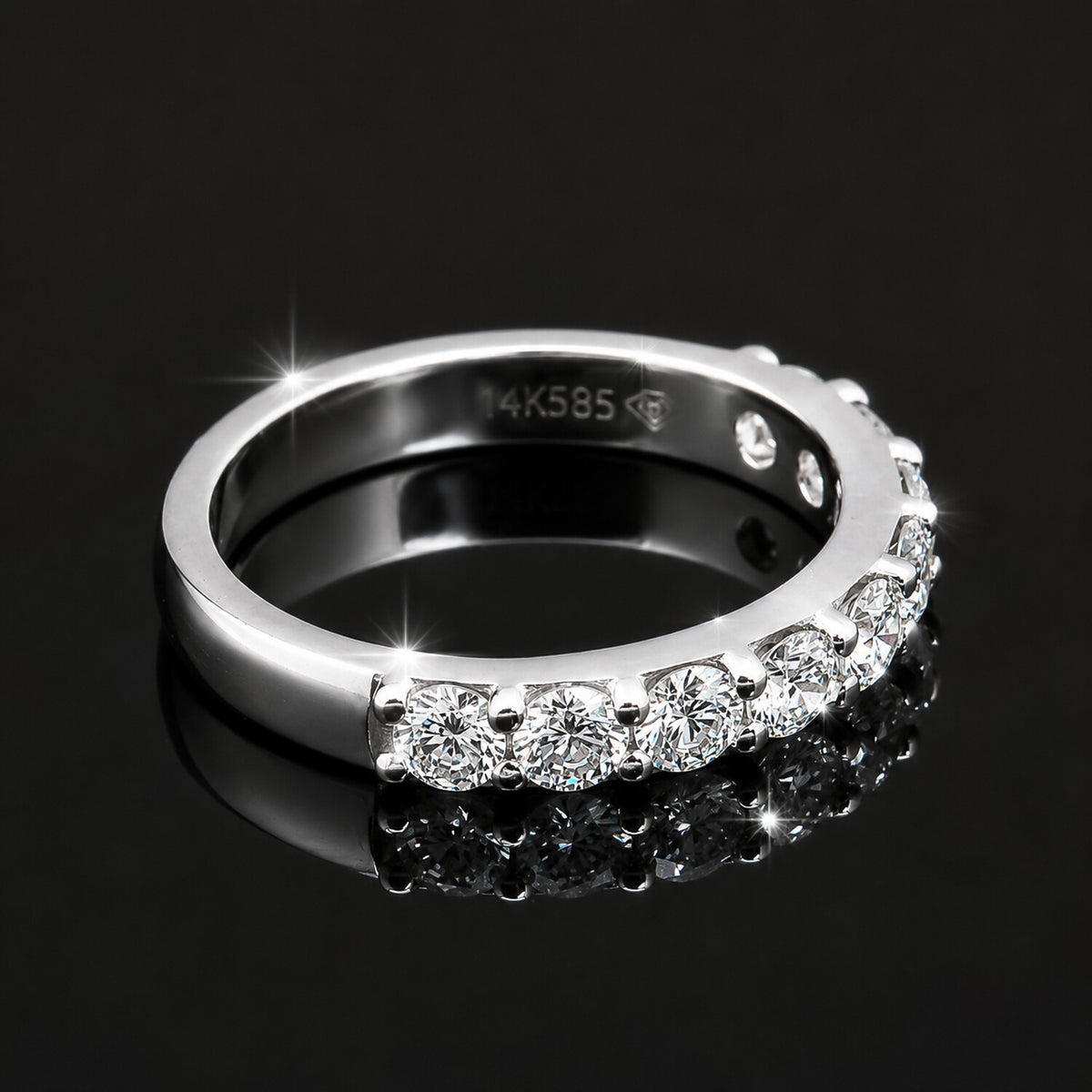 IGI Certified Lab Grown Diamond Round Cluster Ring, 0.18ct tw — 14K/18K Solid Gold