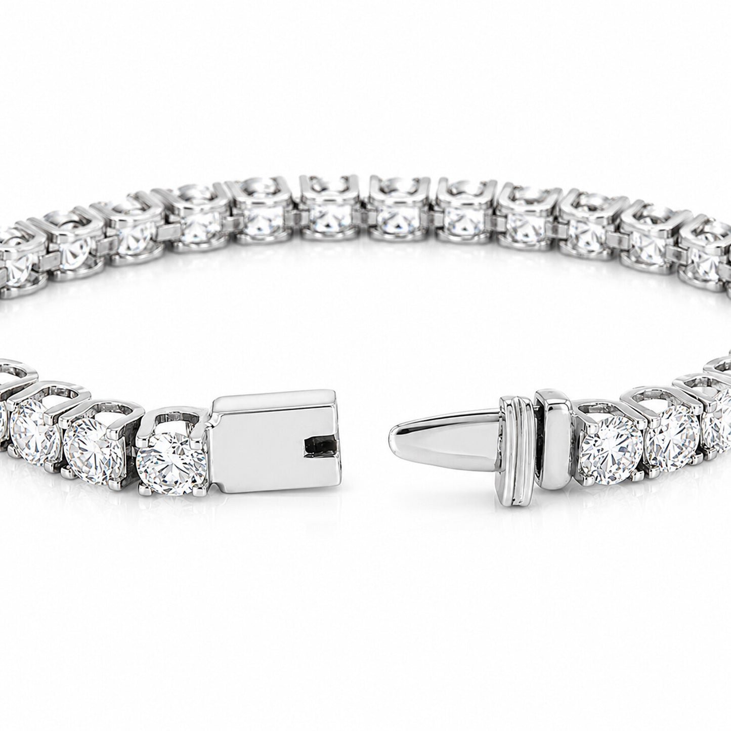 IGI Certified Lab Grown Diamond Link Bracelet — 14K/18K Solid Gold, 5.85 Carat