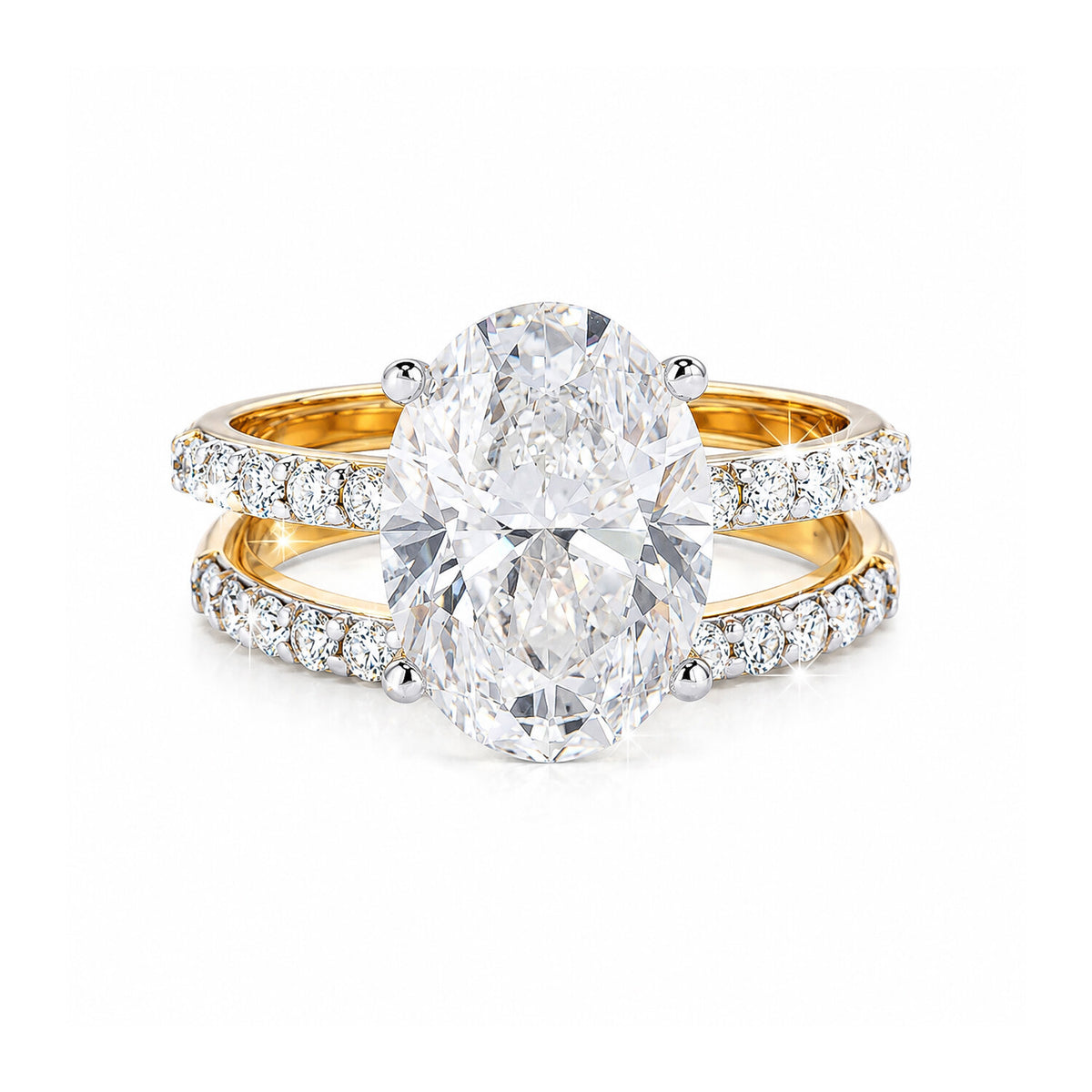 IGI Certified Lab Grown Diamond Oval-Cut Ring — Solid 14K and 18K Gold