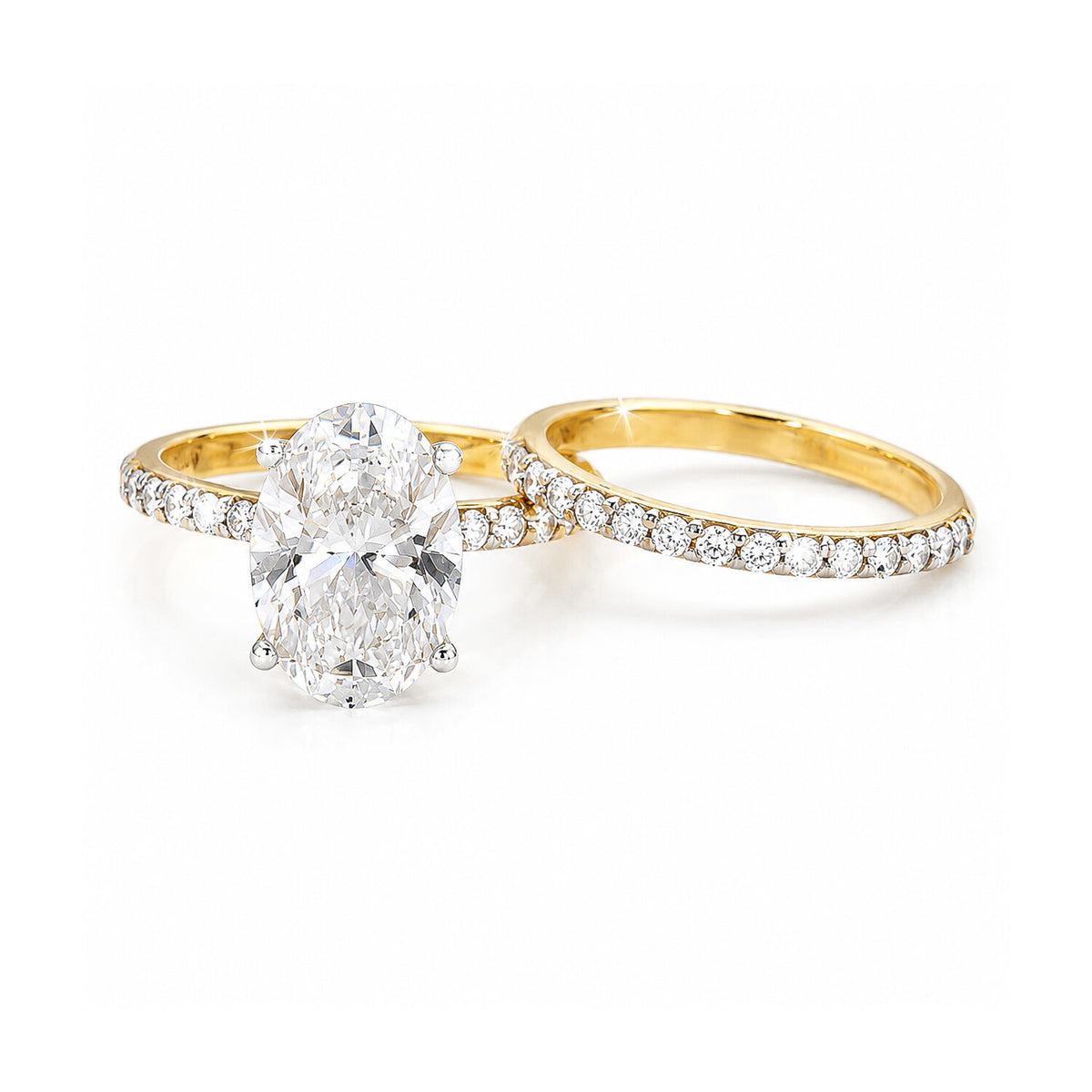 IGI Certified Lab Grown Diamond Oval-Cut Ring — Solid 14K and 18K Gold