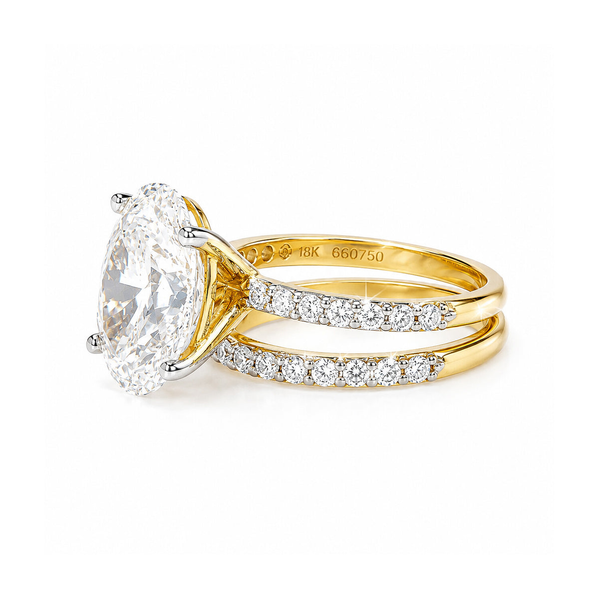 IGI Certified Lab Grown Diamond Oval-Cut Ring — Solid 14K and 18K Gold