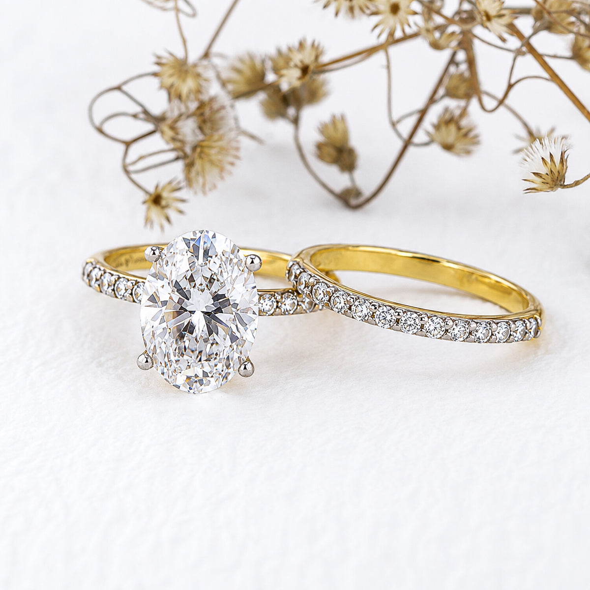IGI Certified Lab Grown Diamond Oval-Cut Ring — Solid 14K and 18K Gold