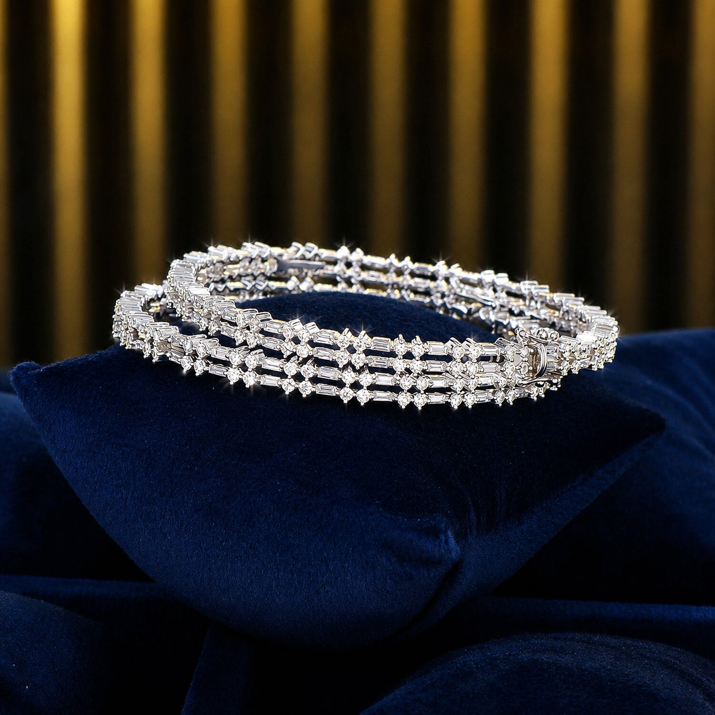 IGI Certified Lab Grown Diamond Cuff Bangle — 14K/18K Solid Gold, 7 Carat