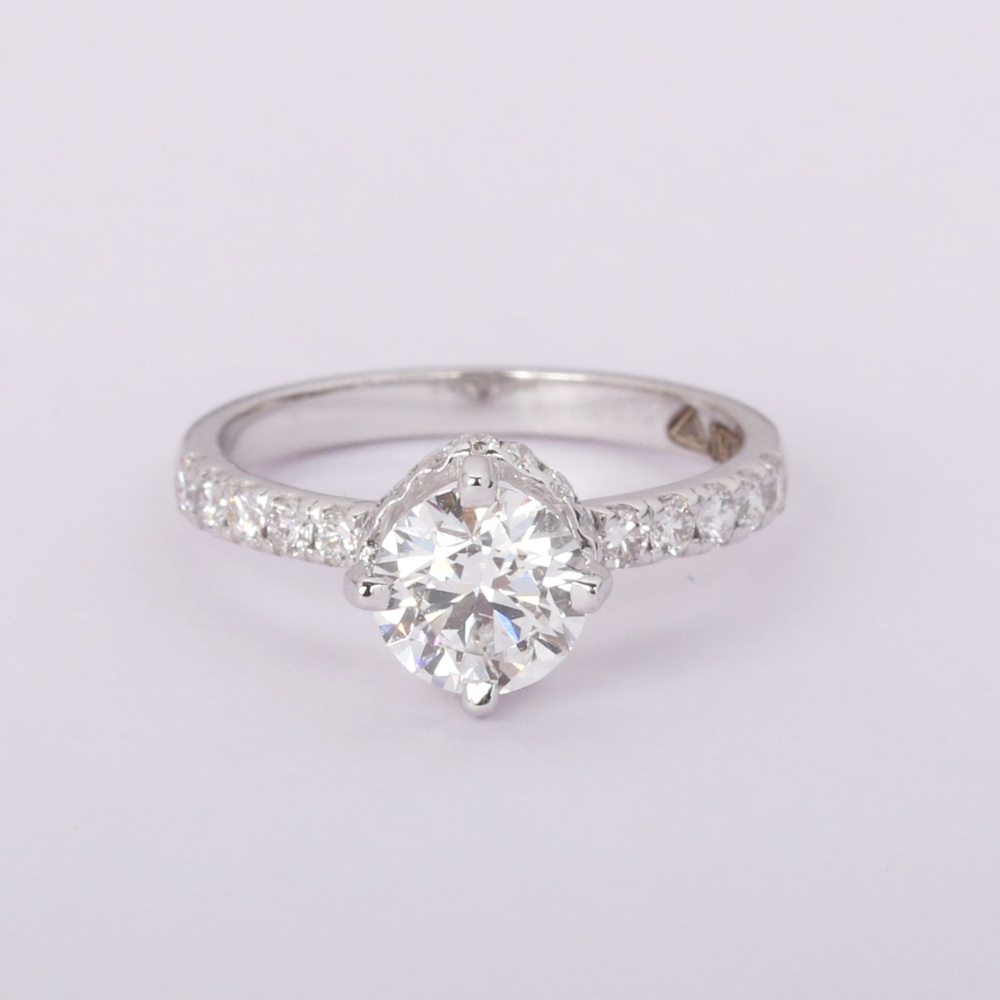 IGI Certified Lab Grown Diamond Round Halo Ring, 0.30ct tw — 14K/18K Solid Gold