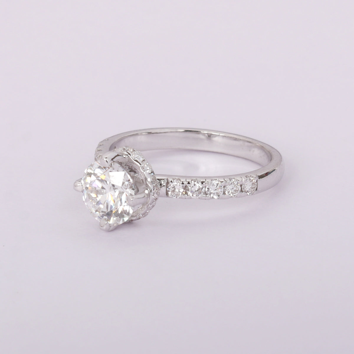 IGI Certified Lab Grown Diamond Round Halo Ring, 0.30ct tw — 14K/18K Solid Gold