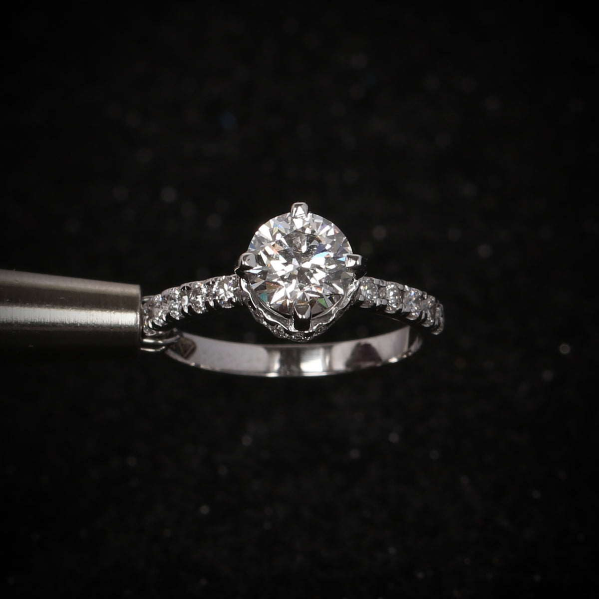 IGI Certified Lab Grown Diamond Round Halo Ring, 0.30ct tw — 14K/18K Solid Gold