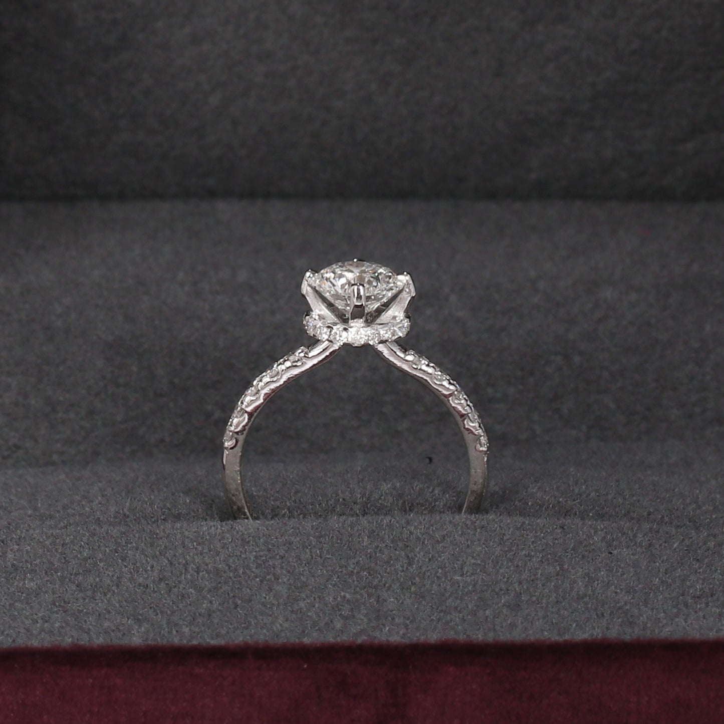 IGI Certified Lab Grown Diamond Round Halo Ring, 0.30ct tw — 14K/18K Solid Gold