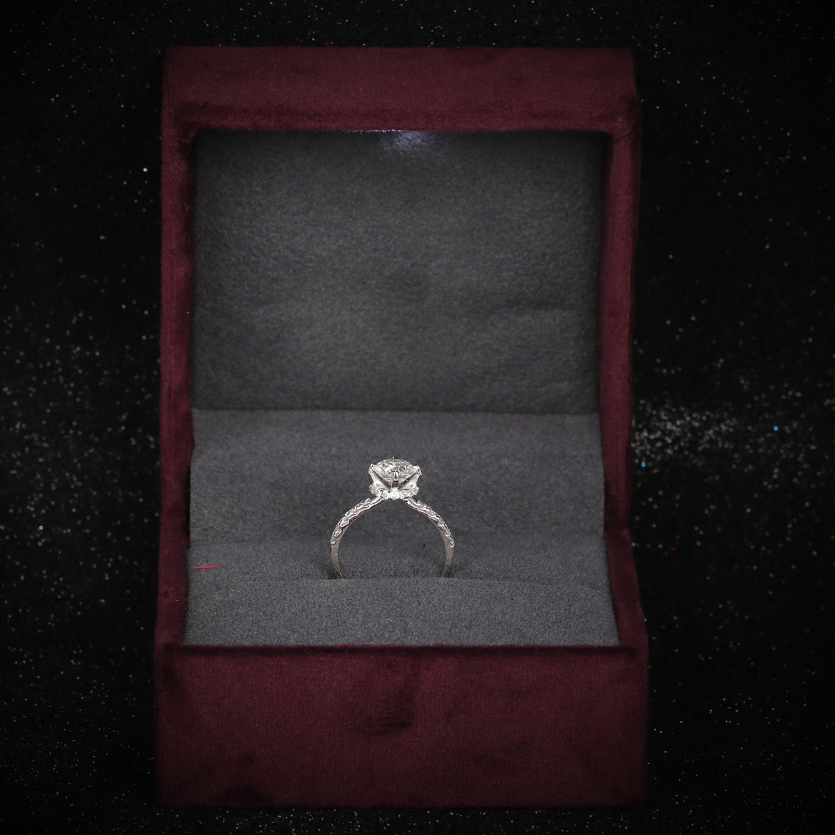 IGI Certified Lab Grown Diamond Round Halo Ring, 0.30ct tw — 14K/18K Solid Gold