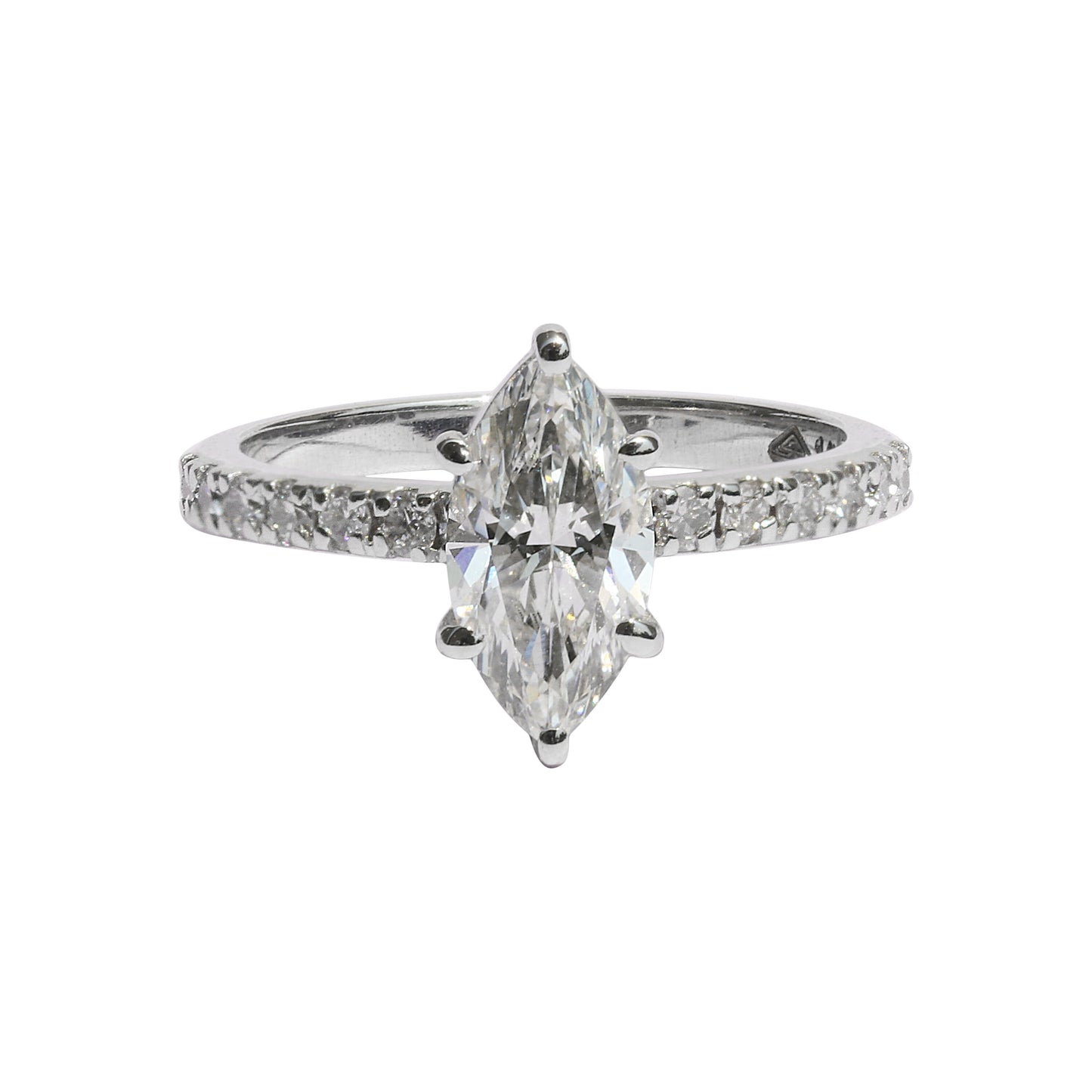 IGI Certified Lab Grown Diamond Fancy-Cut Pave Cluster Ring — 14K/18K Solid Gold