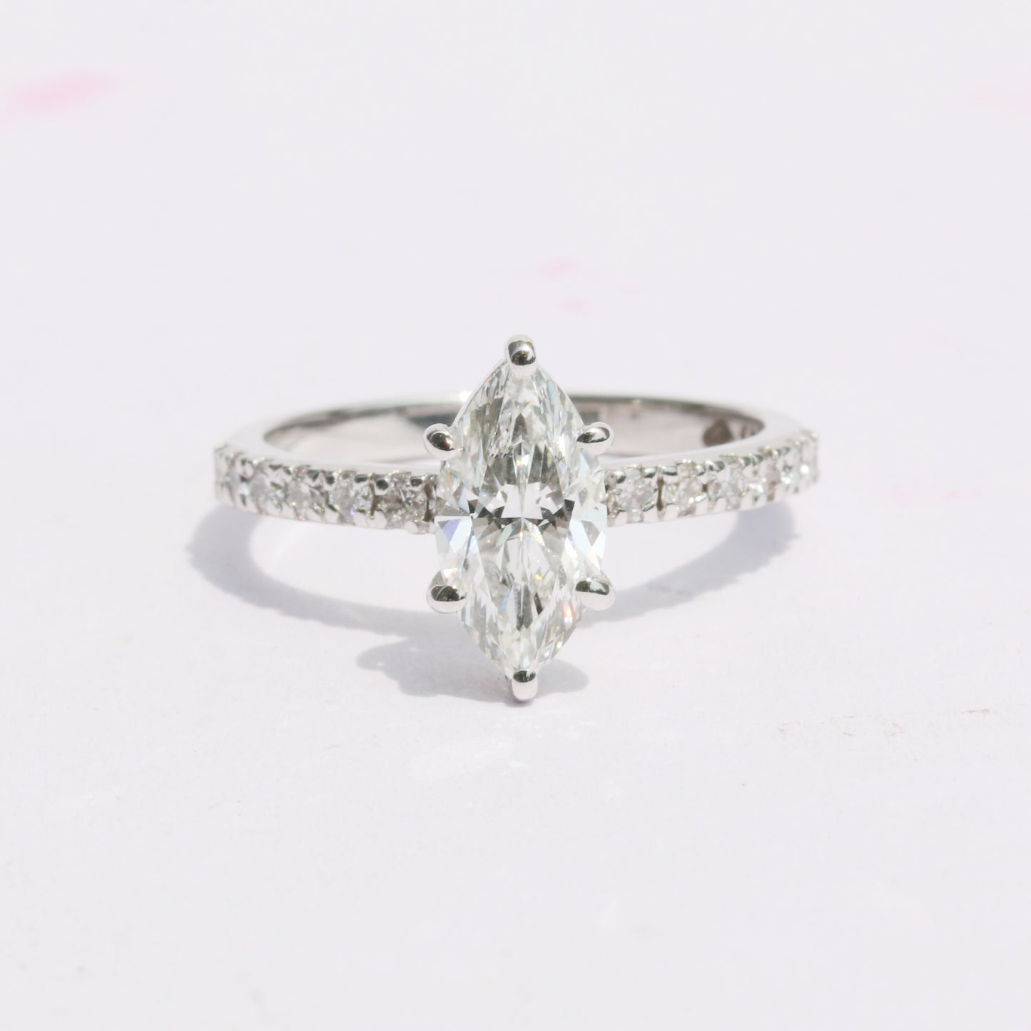 IGI Certified Lab Grown Diamond Fancy-Cut Pave Cluster Ring — 14K/18K Solid Gold