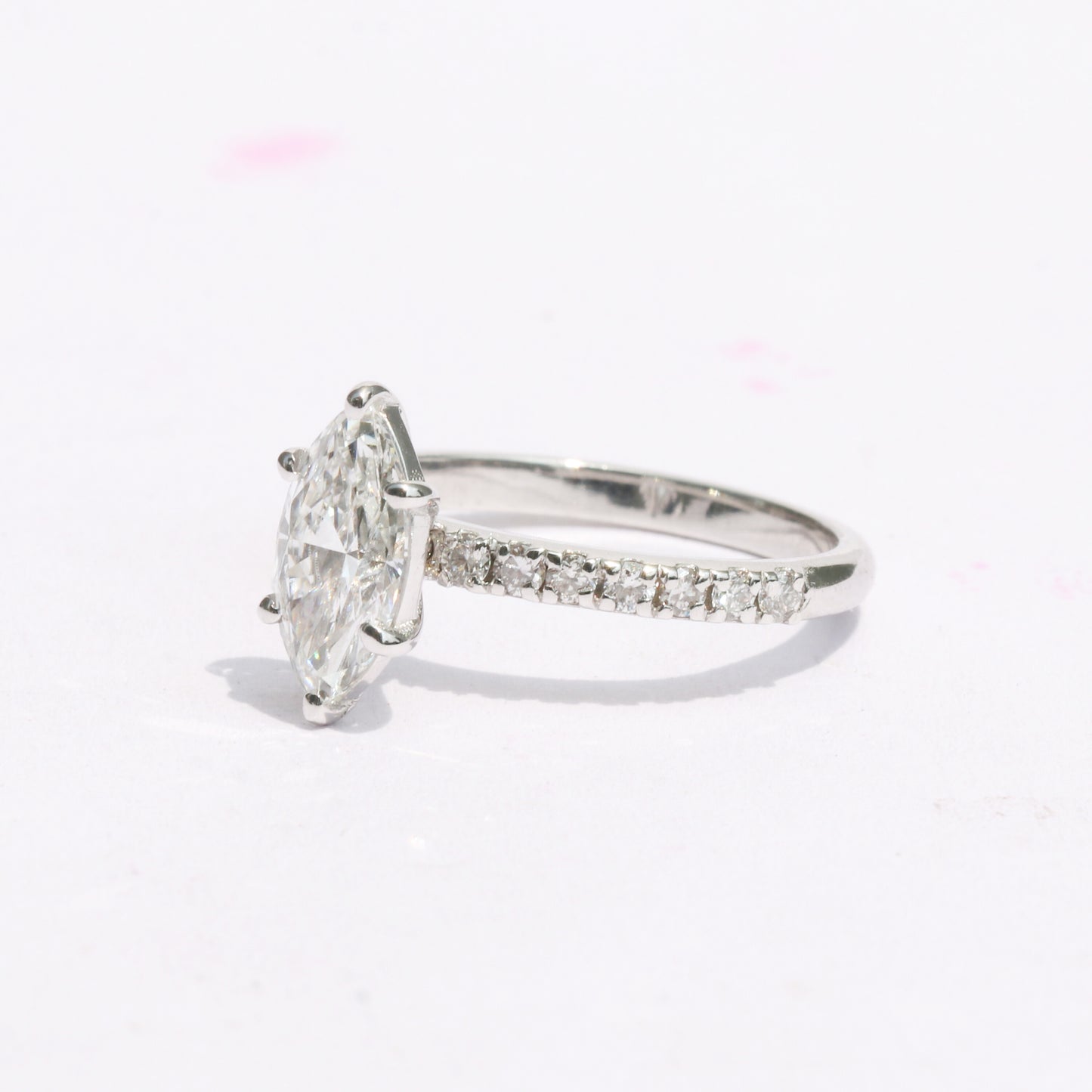 IGI Certified Lab Grown Diamond Fancy-Cut Pave Cluster Ring — 14K/18K Solid Gold
