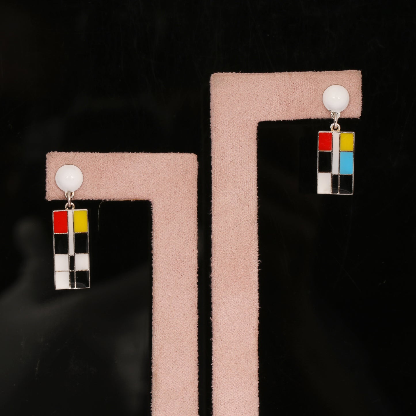 Lab Grown Onyx Fancy Earrings — Solid 18K Gold