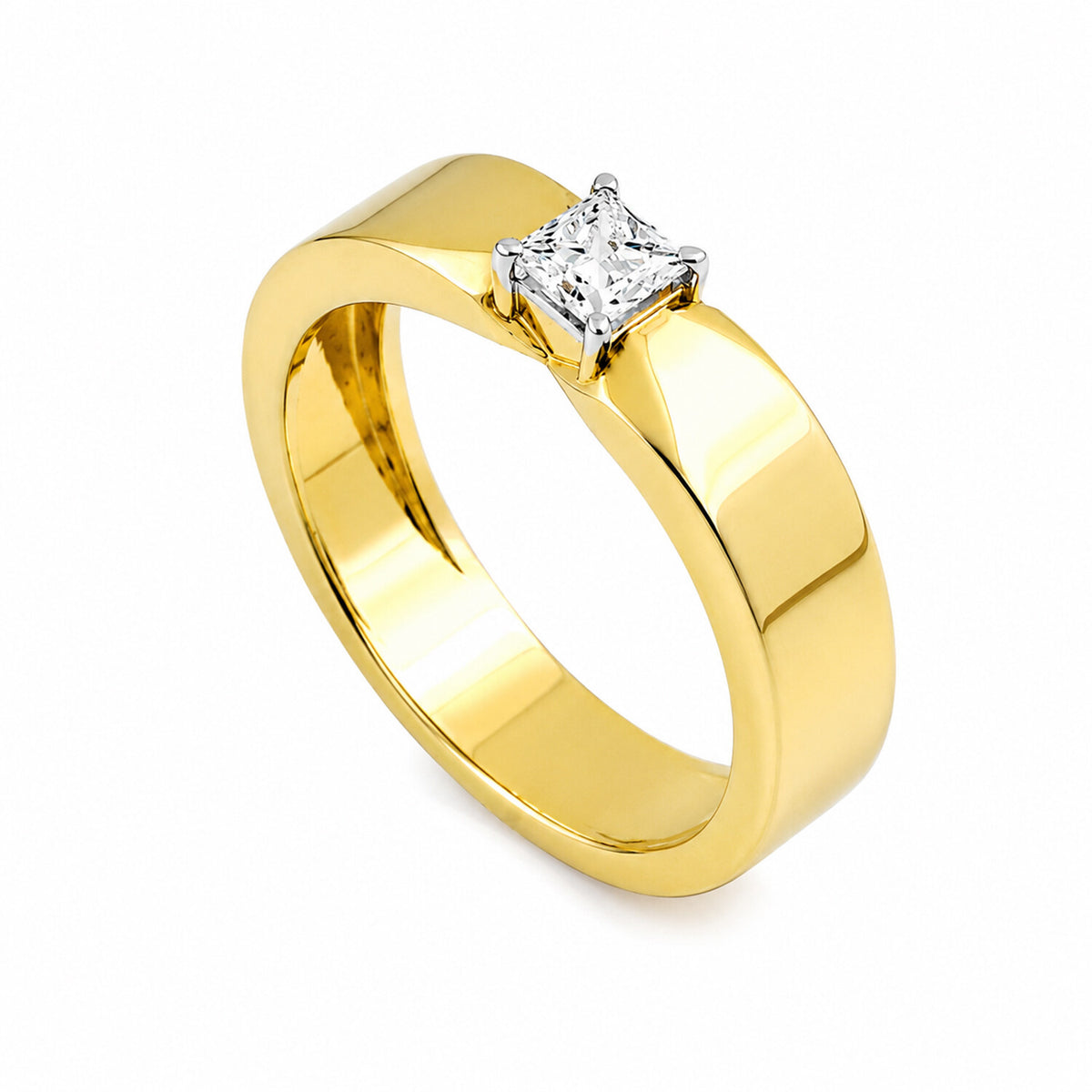 IGI Certified Lab Grown Diamond Round-Cut Solitaire Ring — 18K Solid Gold