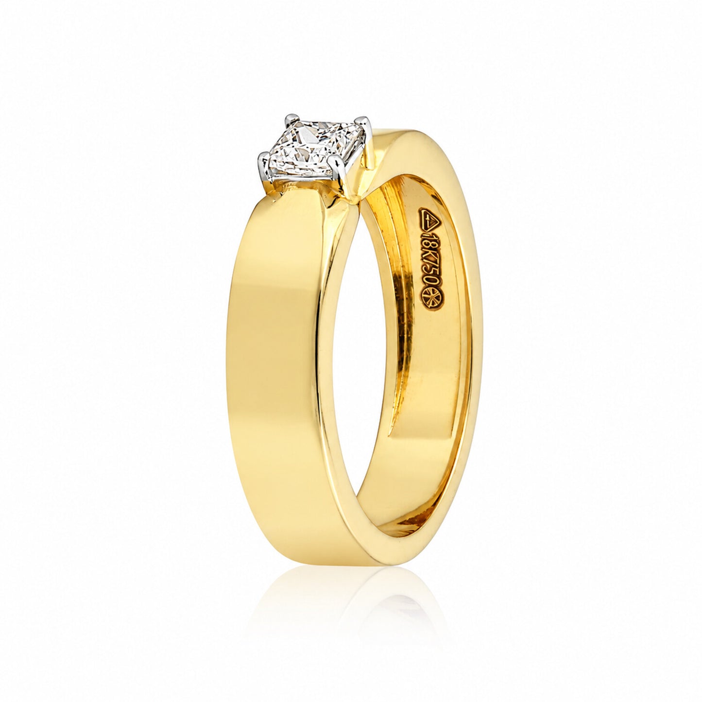 IGI Certified Lab Grown Diamond Round-Cut Solitaire Ring — 18K Solid Gold