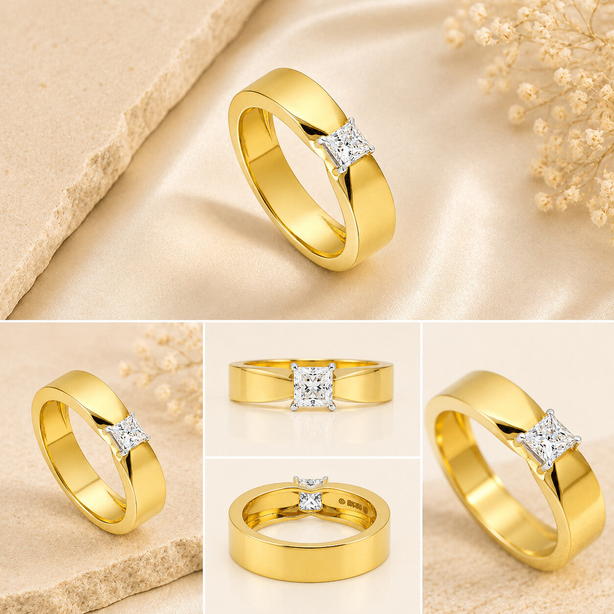IGI Certified Lab Grown Diamond Round-Cut Solitaire Ring — 18K Solid Gold