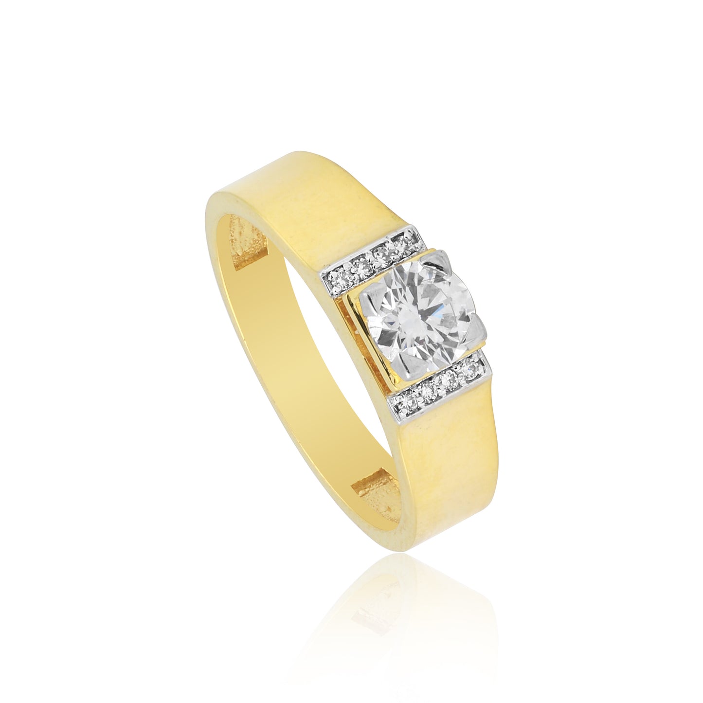 IGI Certified Lab Grown Diamond Round-Cut Ring — Solid 14K and 18K Gold
