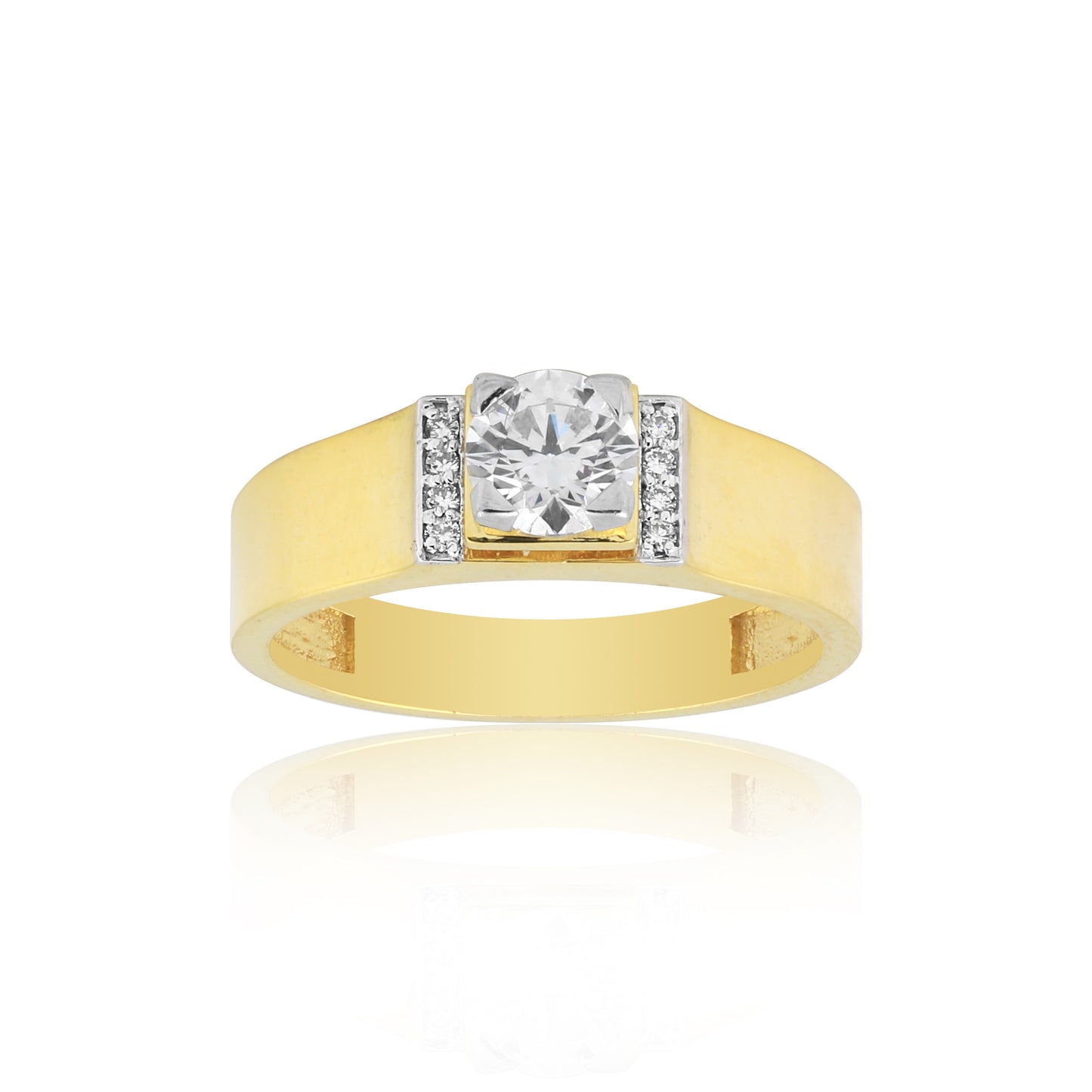 IGI Certified Lab Grown Diamond Round-Cut Ring — Solid 14K and 18K Gold