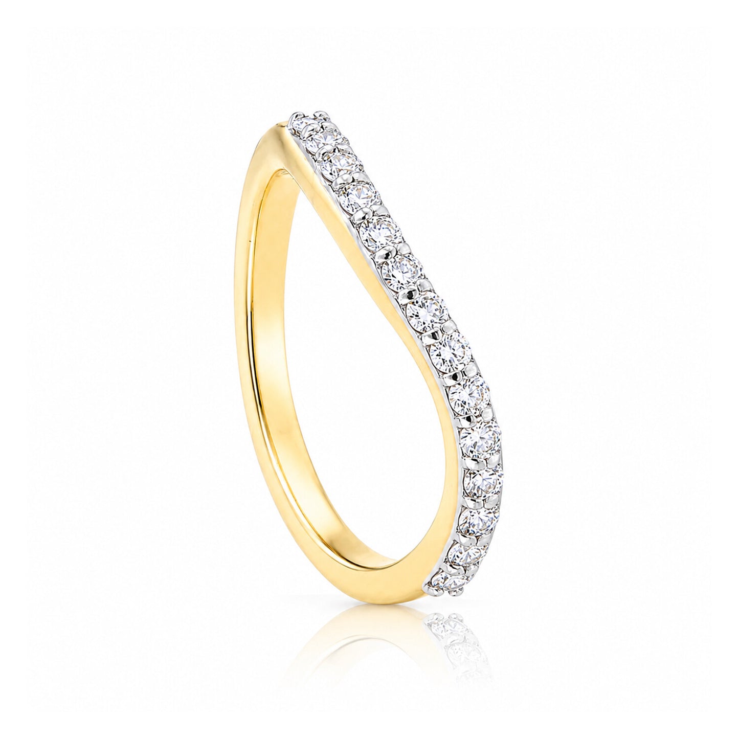 IGI Certified Lab Grown Diamond Round-Cut Halo Ring — 18K Solid Gold