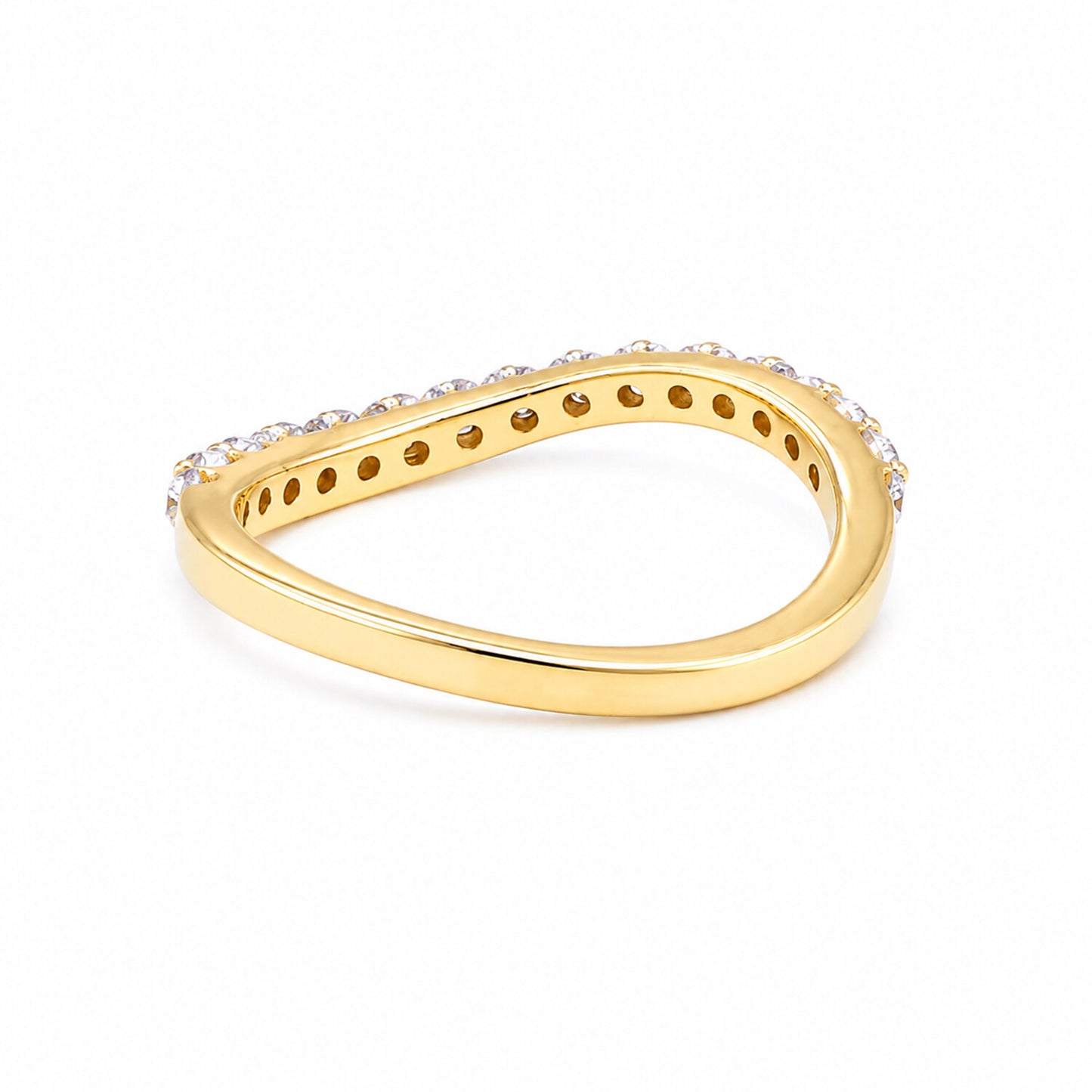 IGI Certified Lab Grown Diamond Round-Cut Halo Ring — 18K Solid Gold