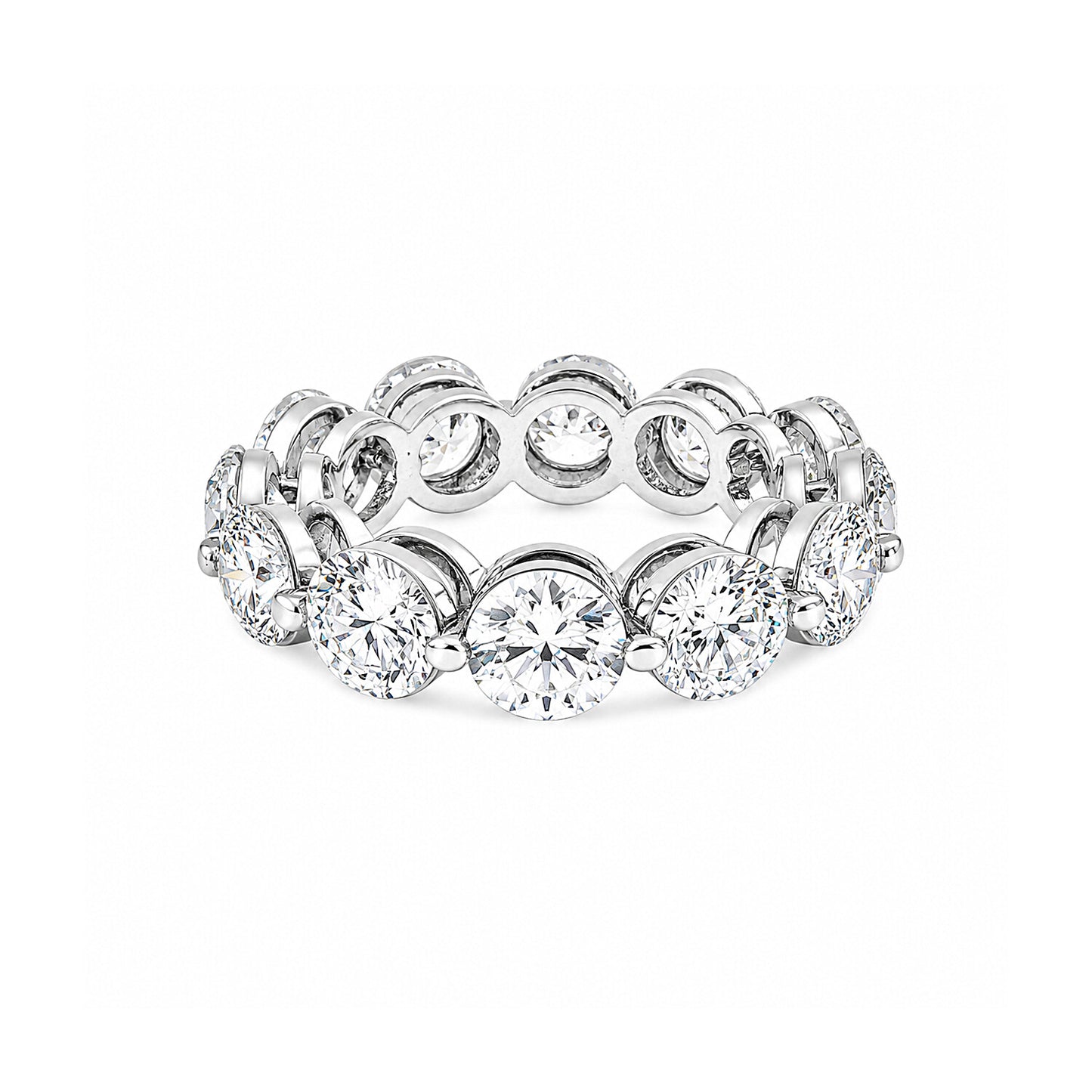 IGI Certified Lab Grown Diamond Round-Cut Pave Cluster Ring — 18K Solid Gold