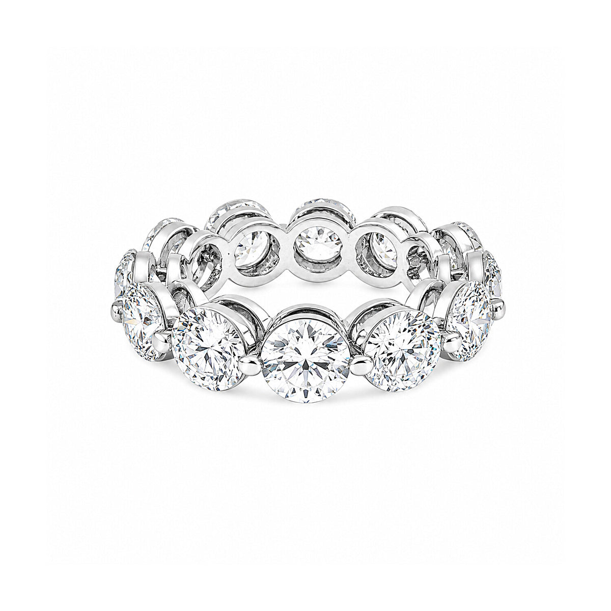 IGI Certified Lab Grown Diamond Round-Cut Pave Cluster Ring — 18K Solid Gold