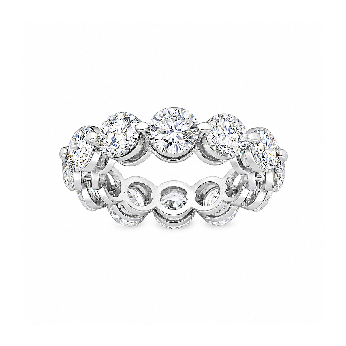 IGI Certified Lab Grown Diamond Round-Cut Pave Cluster Ring — 18K Solid Gold