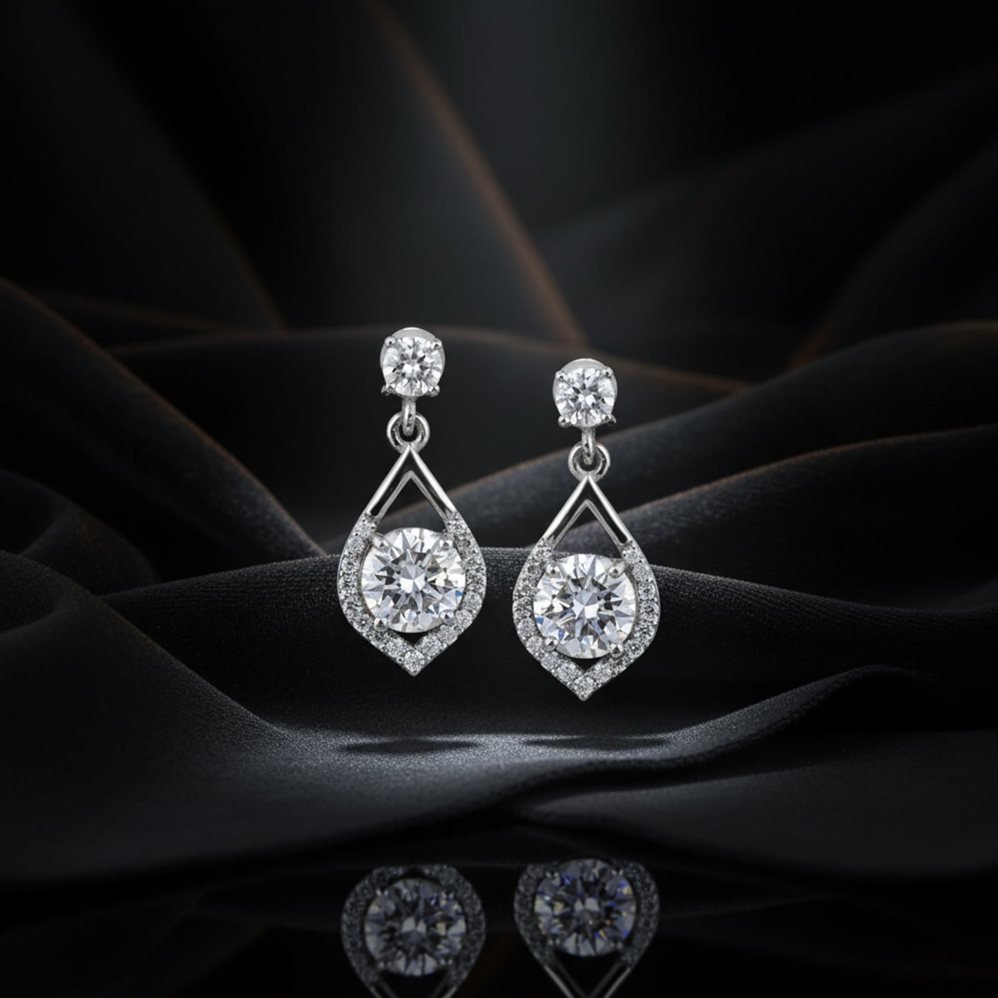 6 Ct Lab Created Round Diamond Studs | VS1 | 18k Gold Vermeil | Anniversary Gift Her