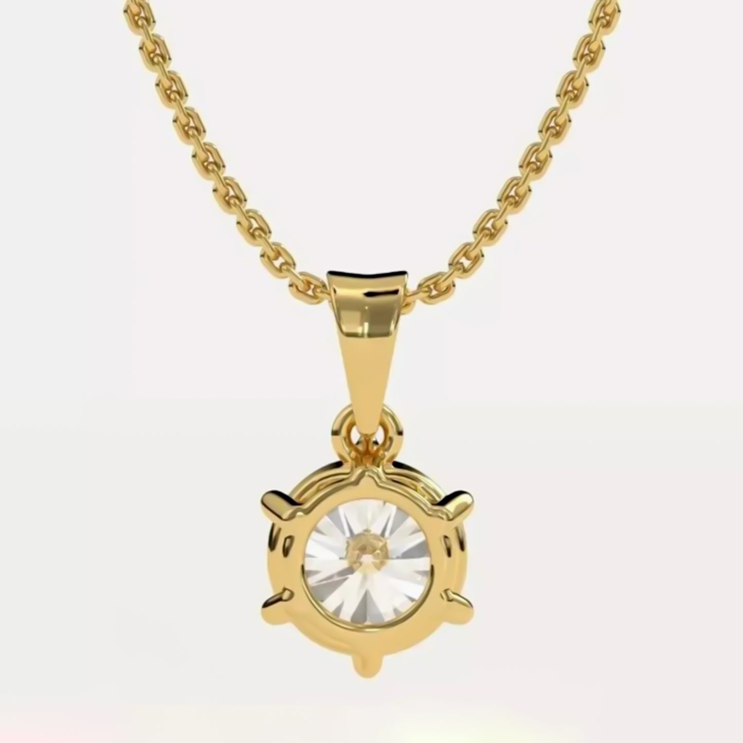 4.90 Ct White Moissanite Pendant Gold Vermeil Cyber Monday Certified Gift Deal