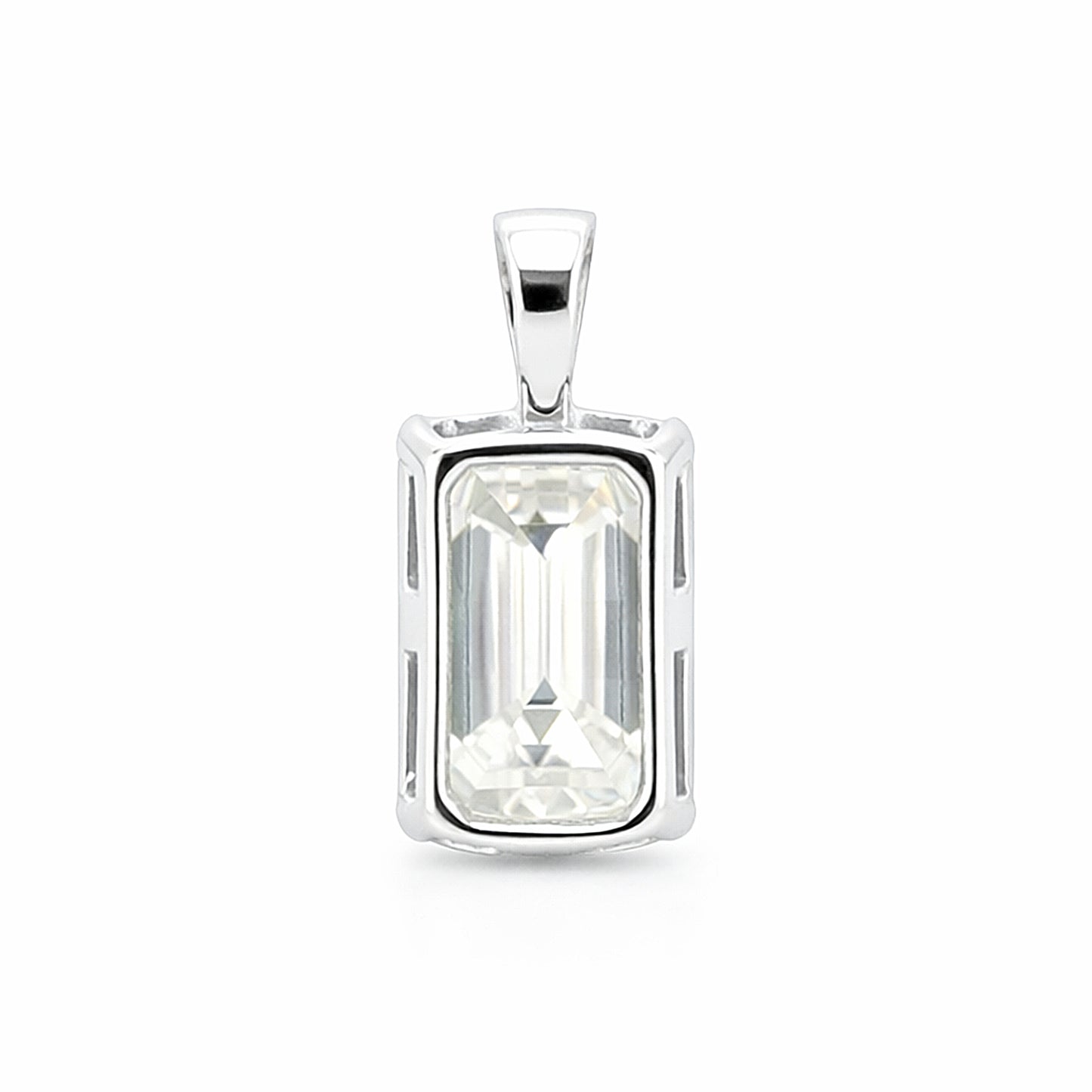 9.50 Ct Certified Champagne Moissanite Pendant Gold Vermeil Wedding Gift