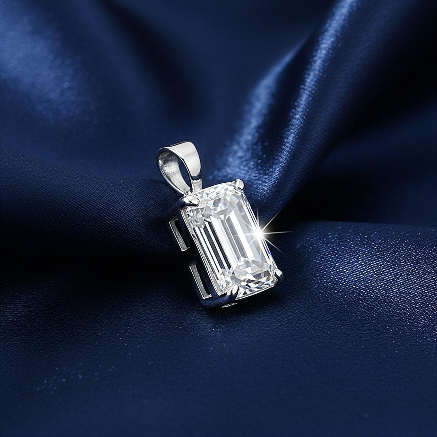 9.50 Ct Certified Champagne Moissanite Pendant Gold Vermeil Wedding Gift