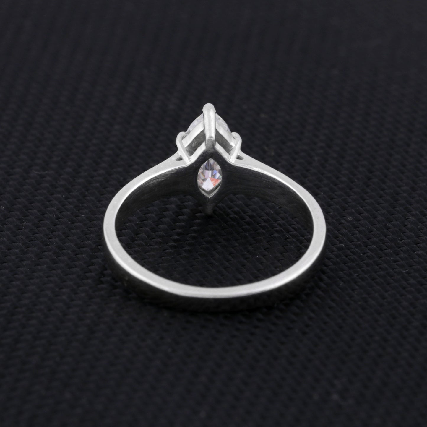 2.20 Ct Marquise Cut Lab Grown Diamond Ring — VS1 Clarity, 18k Gold Vermeil