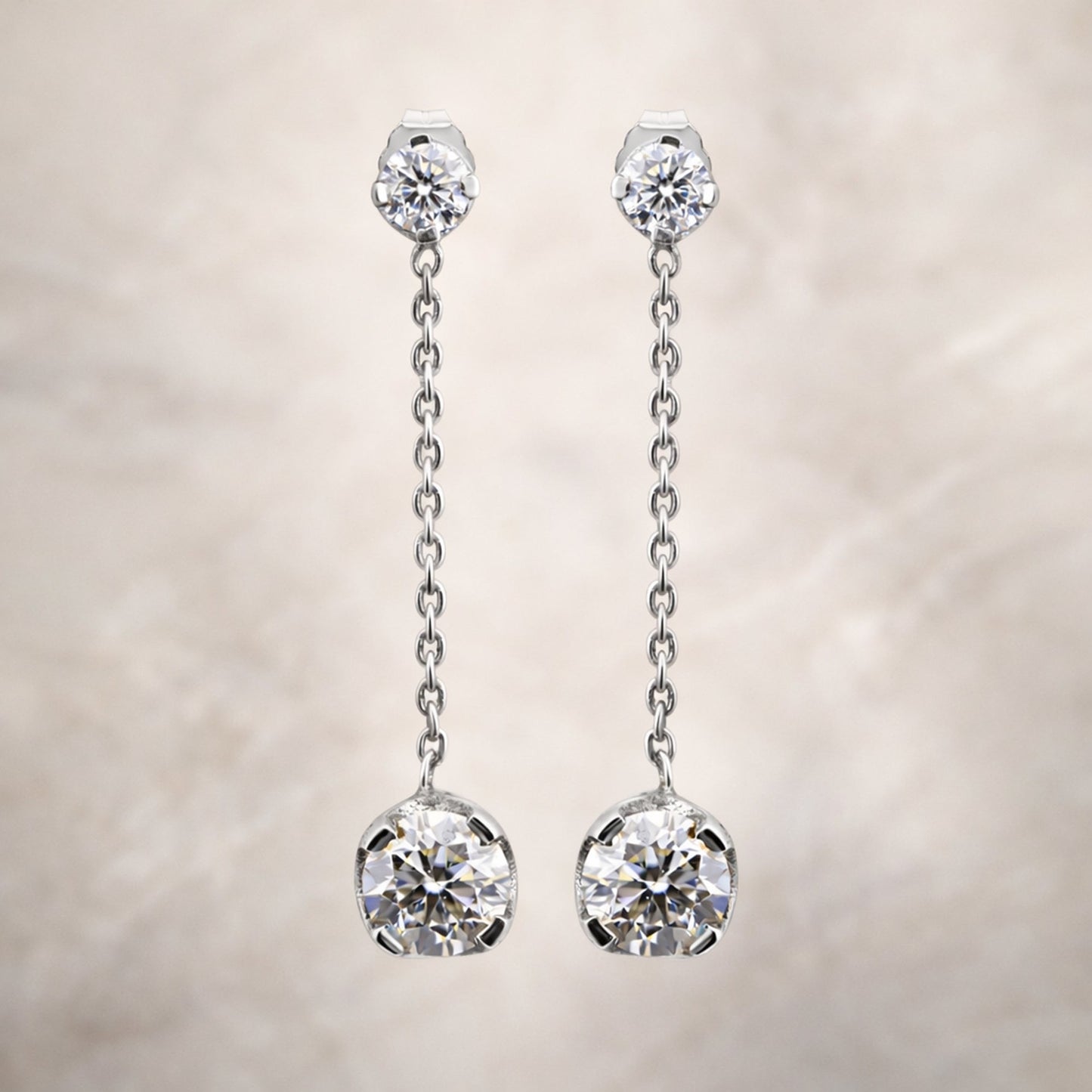 7.30 Ct Moissanite Drop Dangle Earrings Gift for Women Wife Anniversary Birthday Wedding