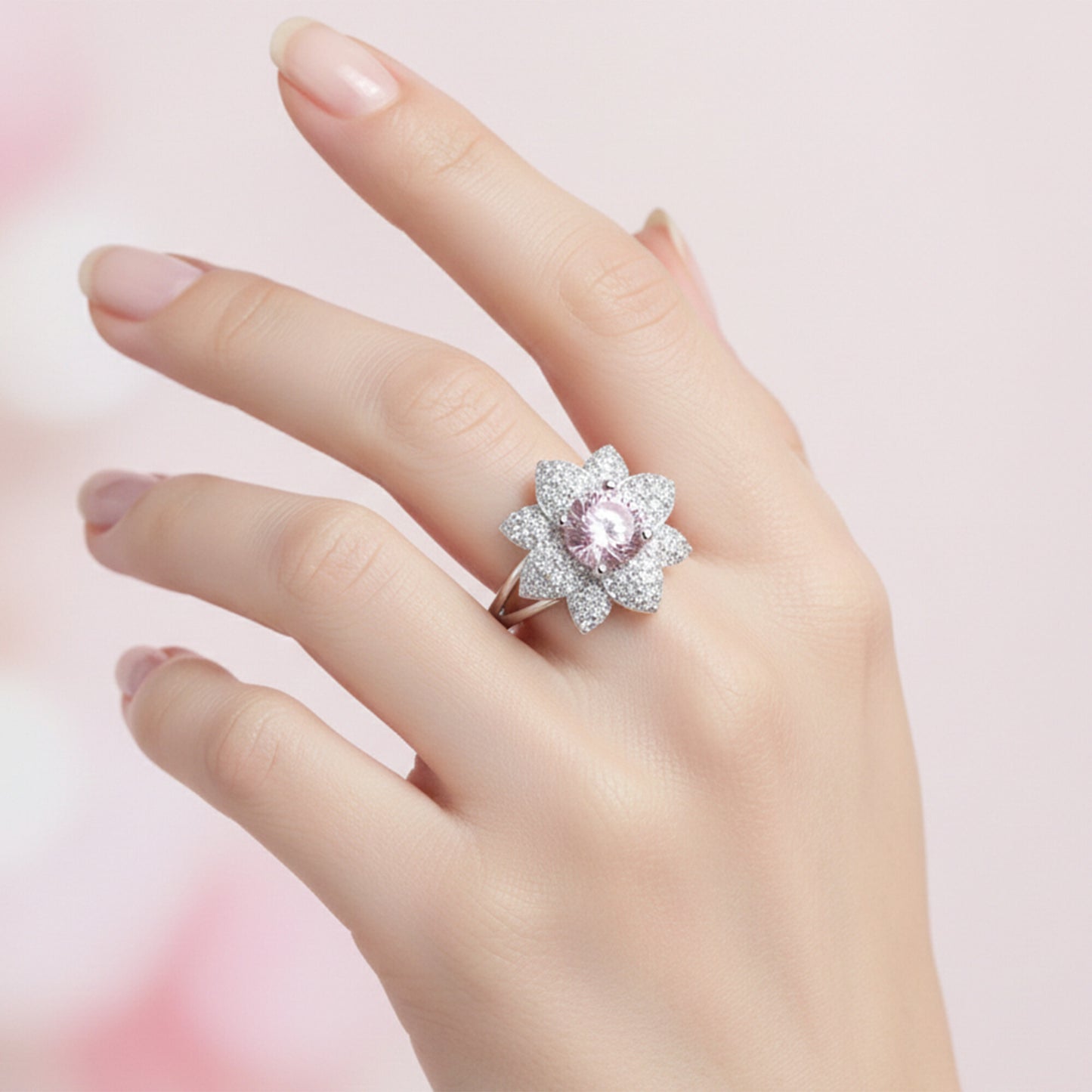 Moissanite Round Cut Ring 5.50 Ct. 925 Sterling Silver Gift for Her Women