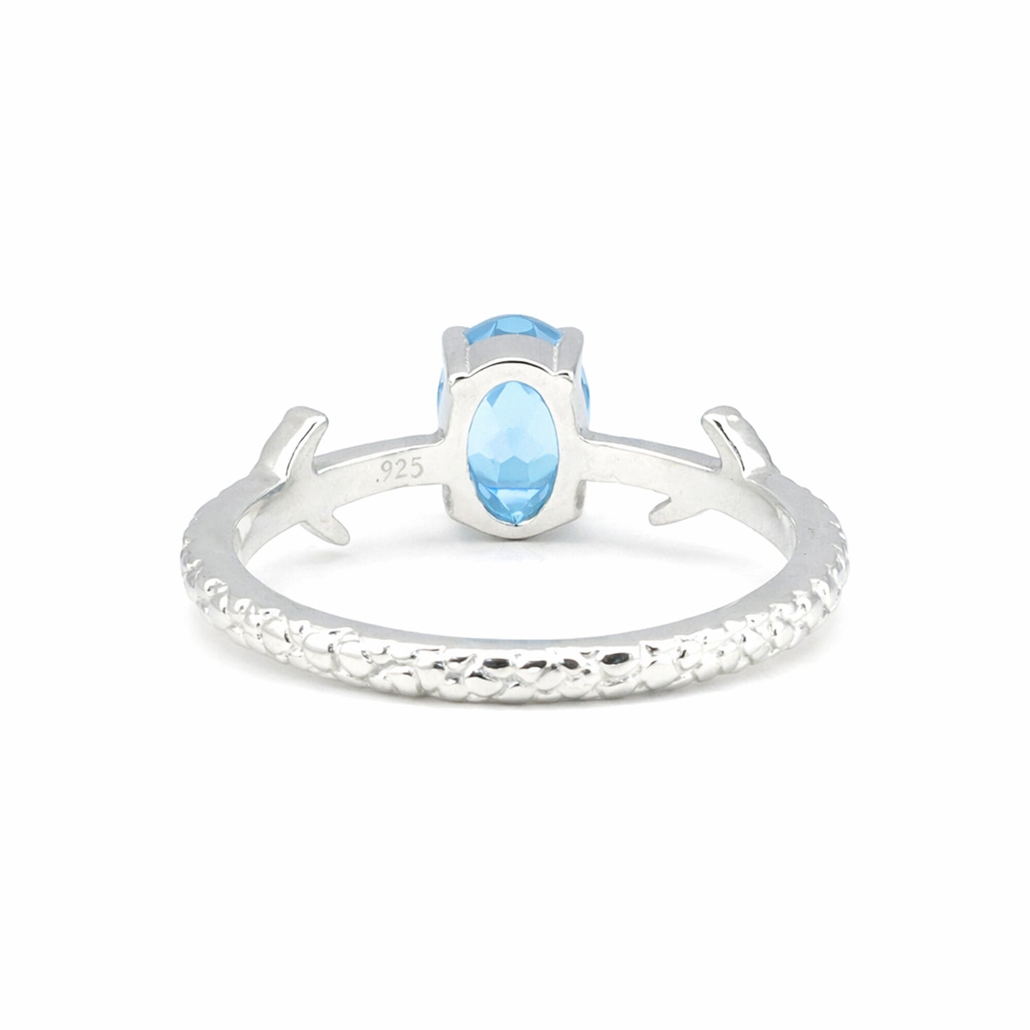 Aquamarine Gemstone Ring 7.00 Ct. Oval Cut 925 Sterling Silver Birthday Gift Her