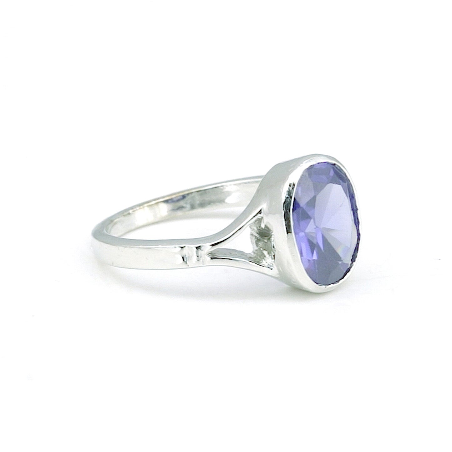Amethyst Oval Cut 3.75 Ct. Gemstone Ring 925 Sterling Silver Women Gift