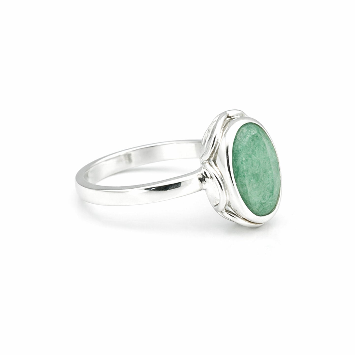 2.50 Ct. Emerald Oval Solitaire Ring 925 Sterling Silver Wedding Fine Jewelry