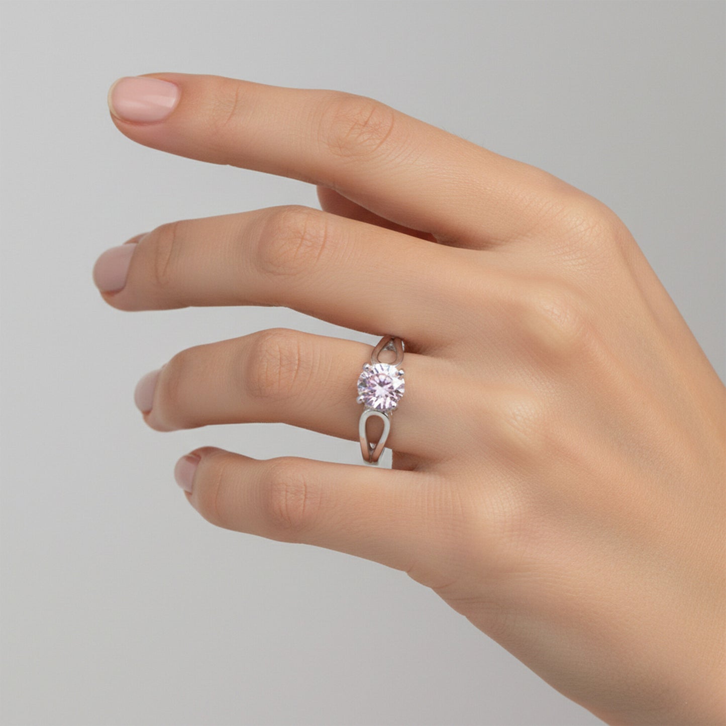 Moissanite Round Cut 5.50 Ct. Gemstone Ring 925 Sterling Silver Women Gift