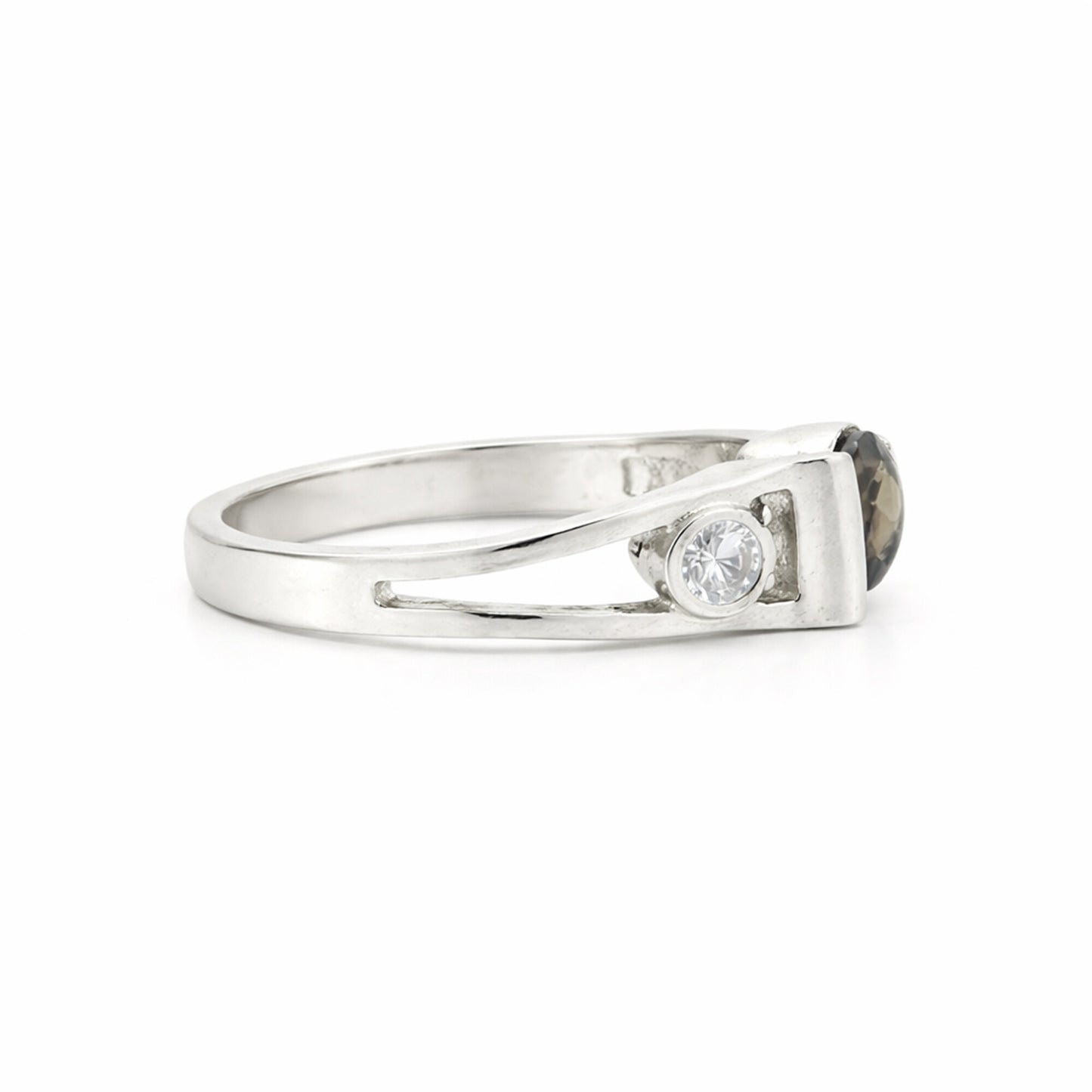 Topaz Round Solitaire Gemstone Ring 2.55 Ct. 925 Sterling Silver Women Gift Her