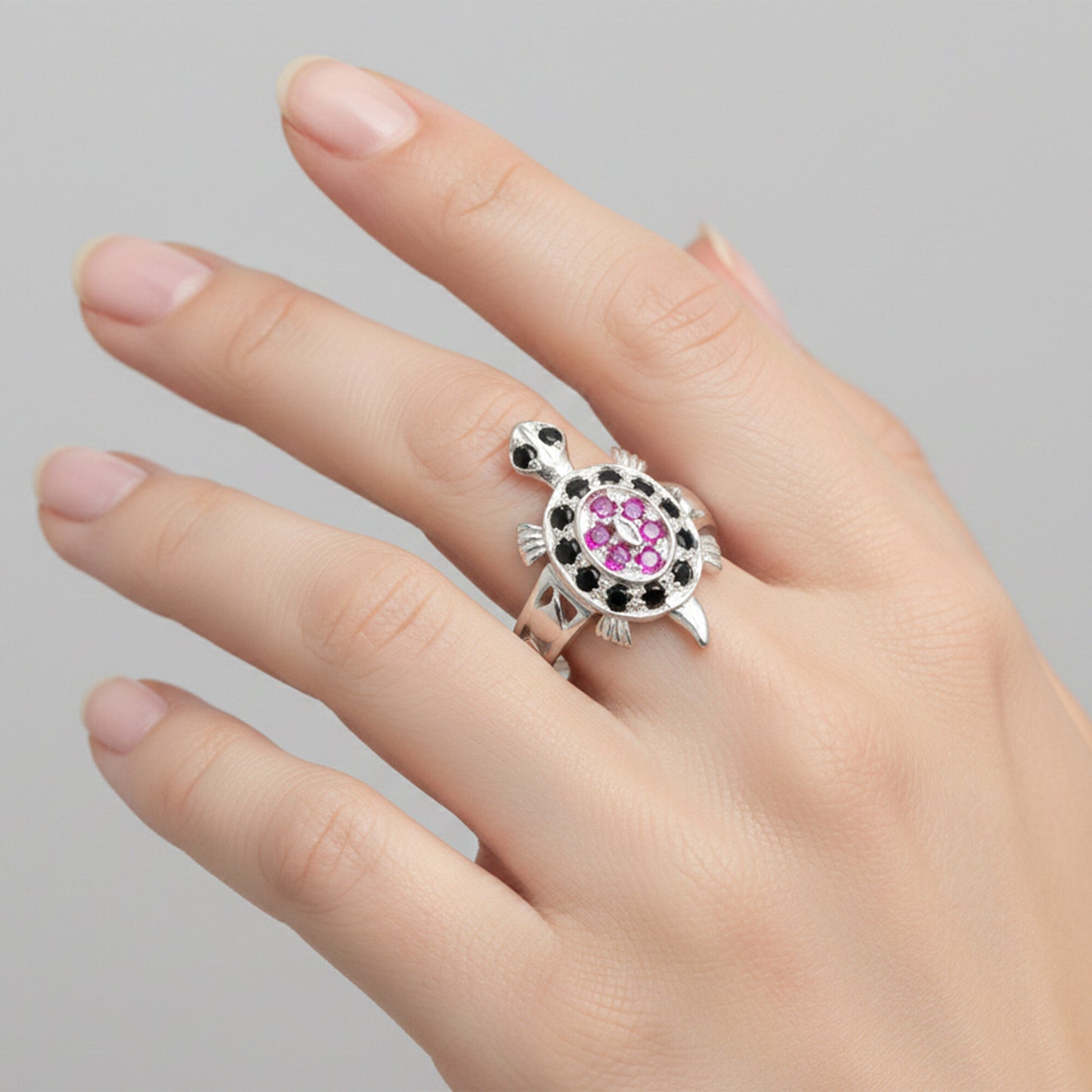 Pink Ruby Round Cut Solitaire Ring 2.28 Ct. 925 Sterling Silver Gift for Her