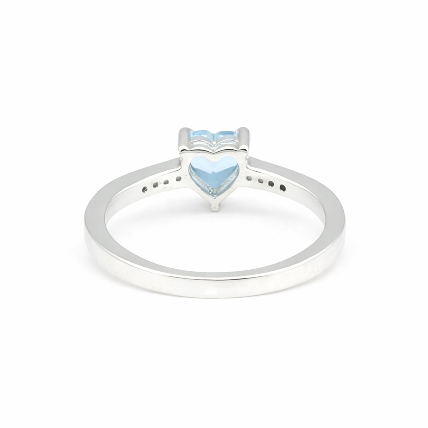 Blue Aquamarine 2.50 Ct Ring in 925 Sterling Silver Cocktail for Anniversary