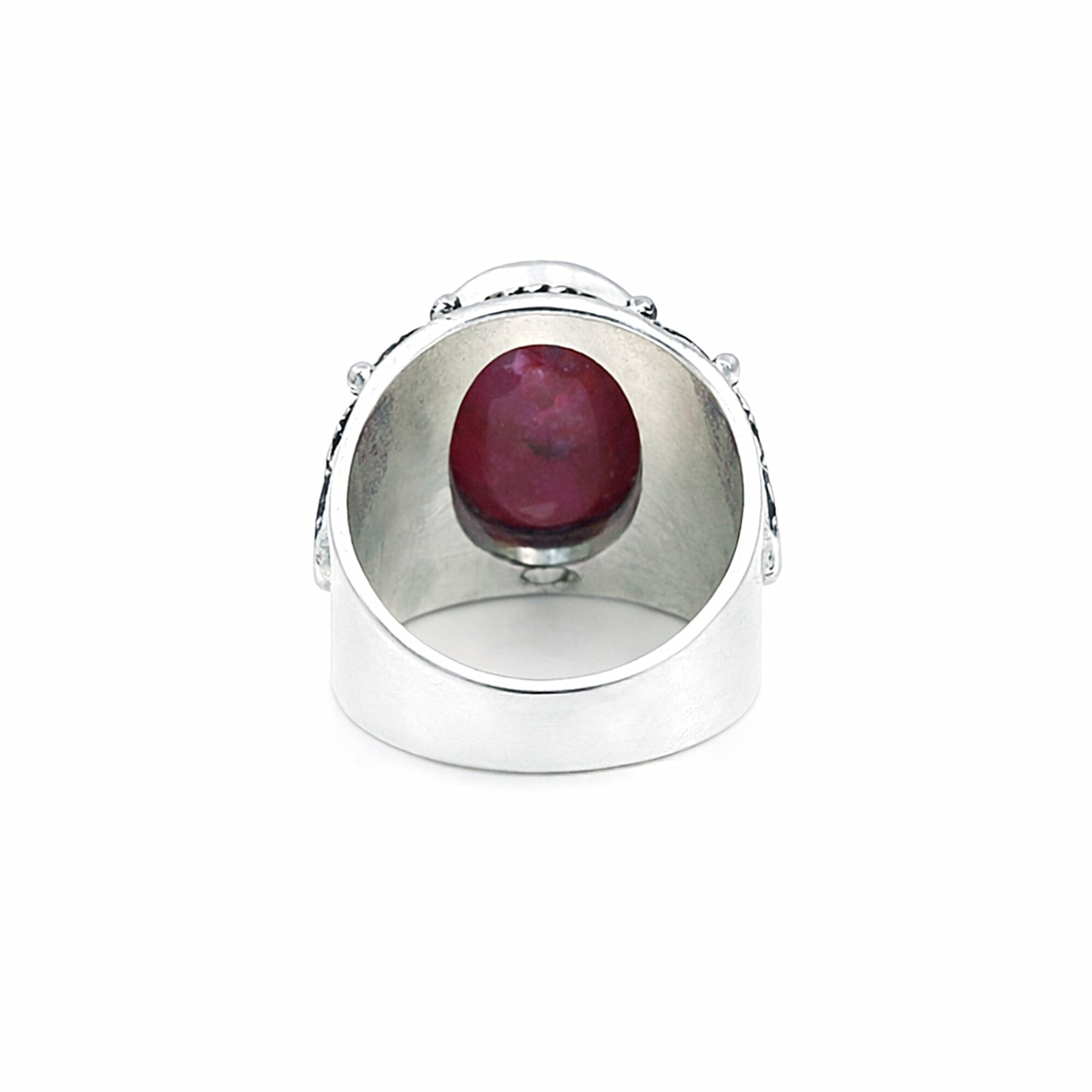 Red Ruby Ring 2.65 Ct Oval Cut 925 Sterling Silver Gift for Her Classic Design
