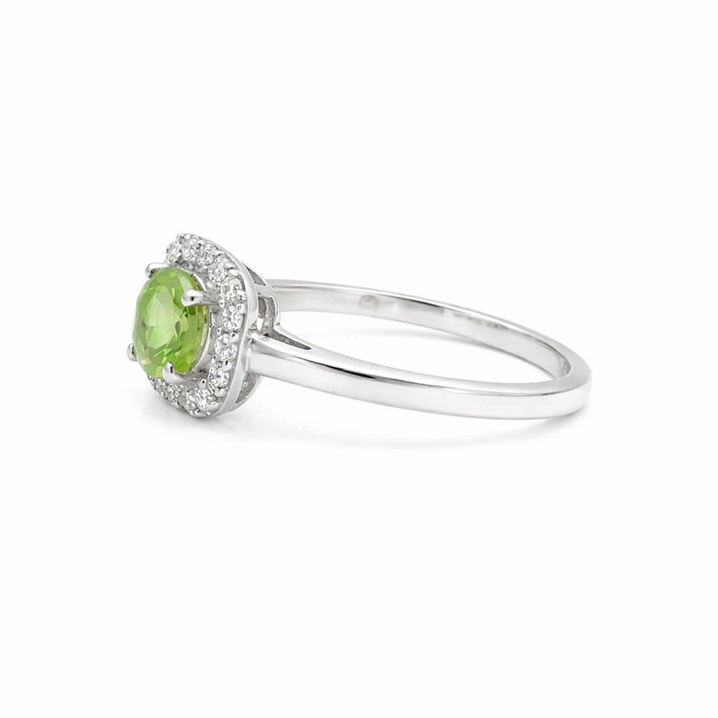 Green Amethyst 2.45 Ct Ring in 925 Sterling Silver Handmade for Women Boho Style